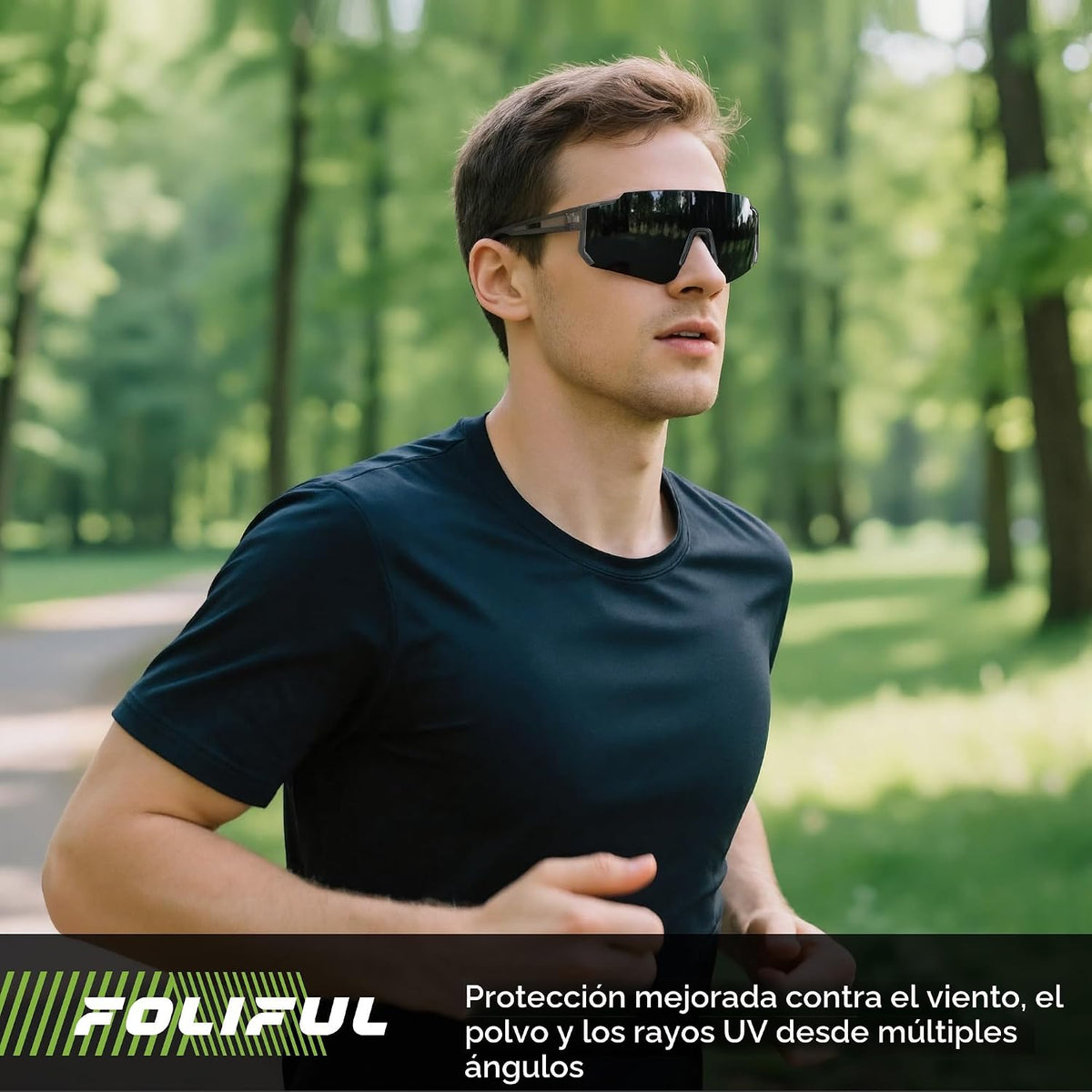 Foliful Paquete de 3 lentes de sol polarizados para hombres y mujer...