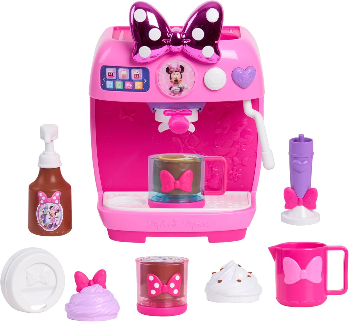 Disney Jr. Minnie Mouse Rise &amp; Shine Bowrista Set, Máquina de J...