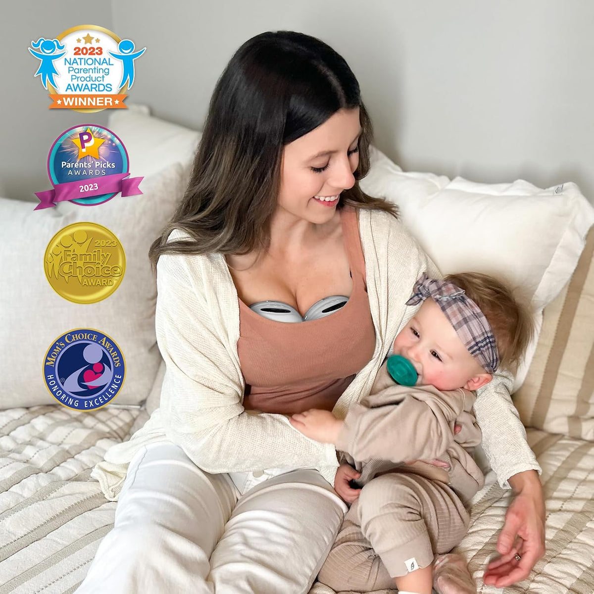 MomMed Extractor de leche portátil (modelo S21) - Extractor de lech...