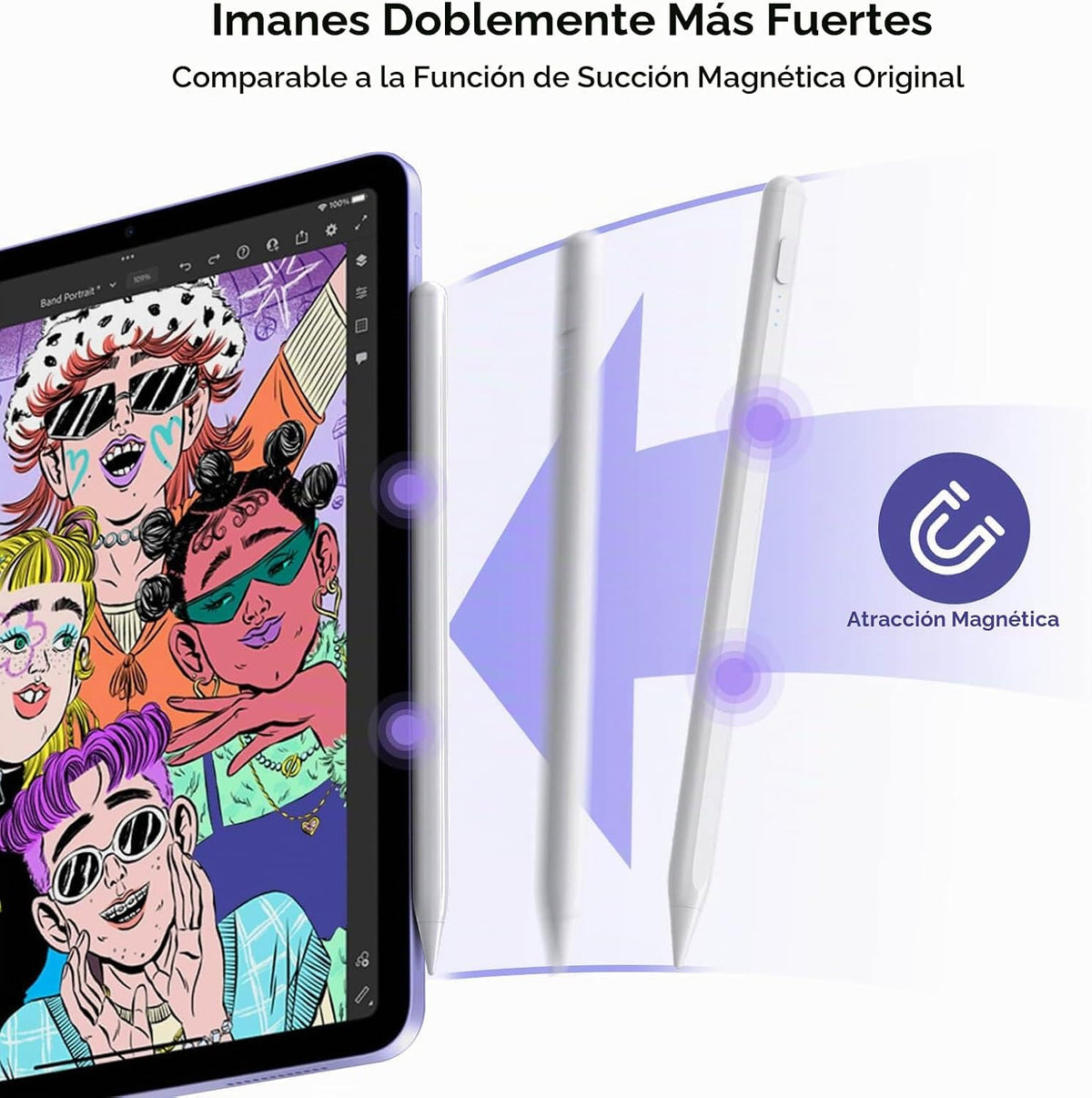 DEGGE - Lápiz capacitivo para iPad 2018-2025, Carga rápida de 15 mi...