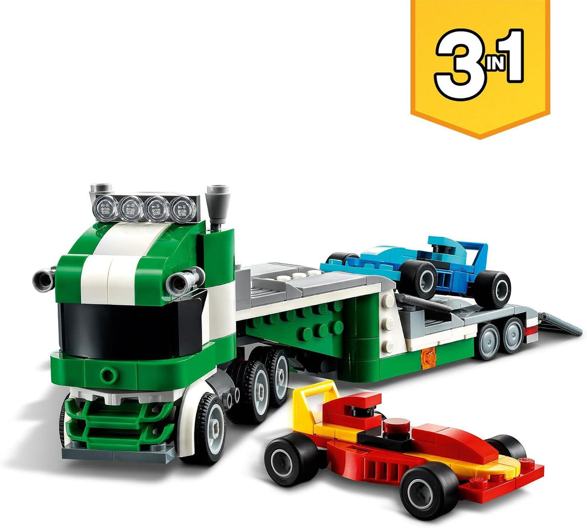 LEGO 31113 Creator 3 en 1 - Transportador de autos de carreras con...