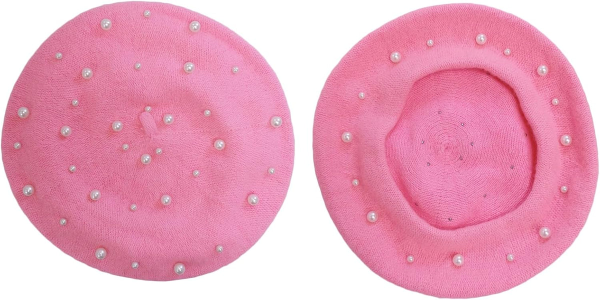 ZARSIO Boina de las mujeres perla elegante artista dulce estilo fra...