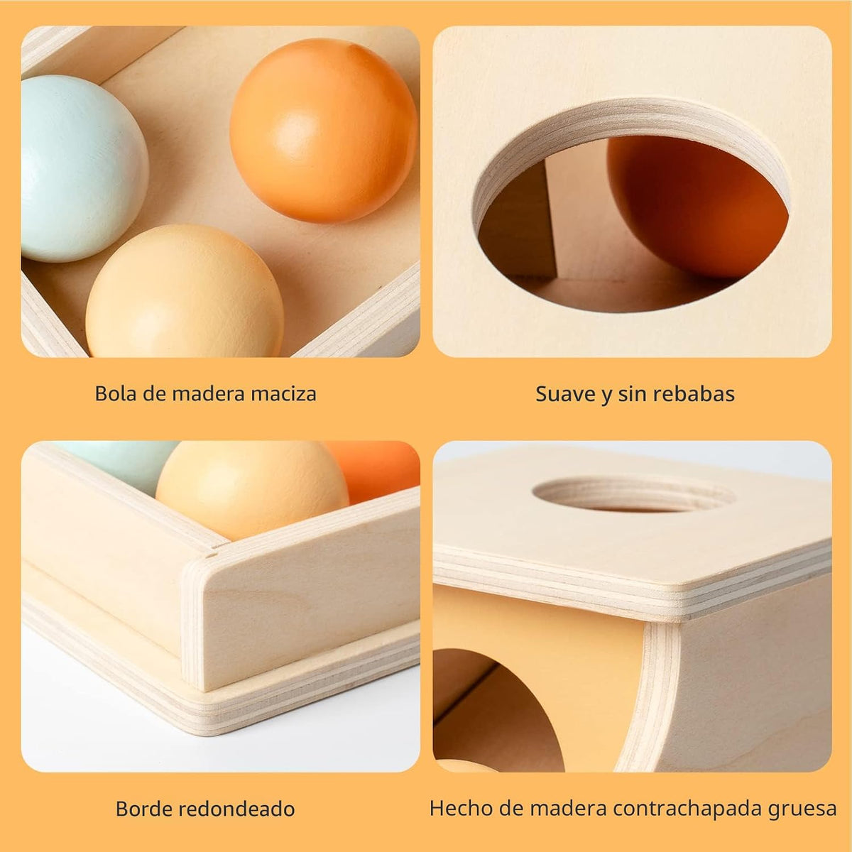 Busy Edition Juguetes Montessori para bebés de 6 a 12 meses Caja de...