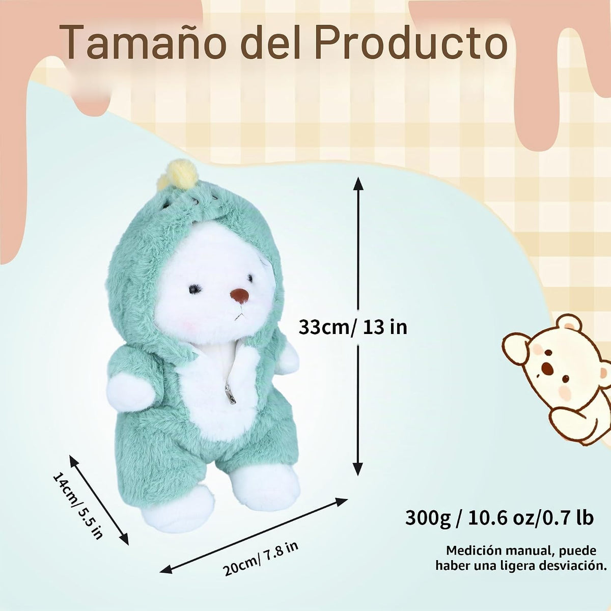 Animal de Peluche Oso Teddy, Juguetes de Peluche Oso Teddy con Capu...