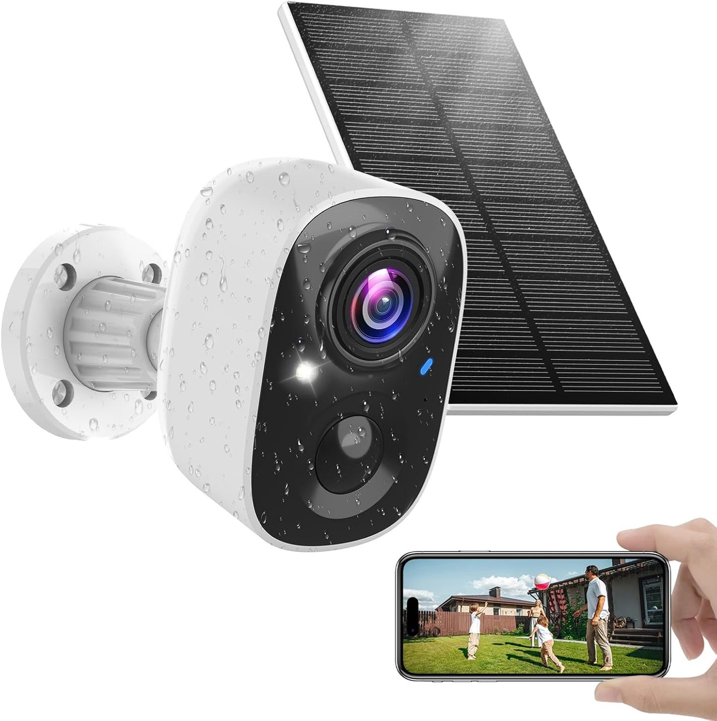 Cámara solar MaxiViz para exteriores inalámbrica, cámara de segurid...