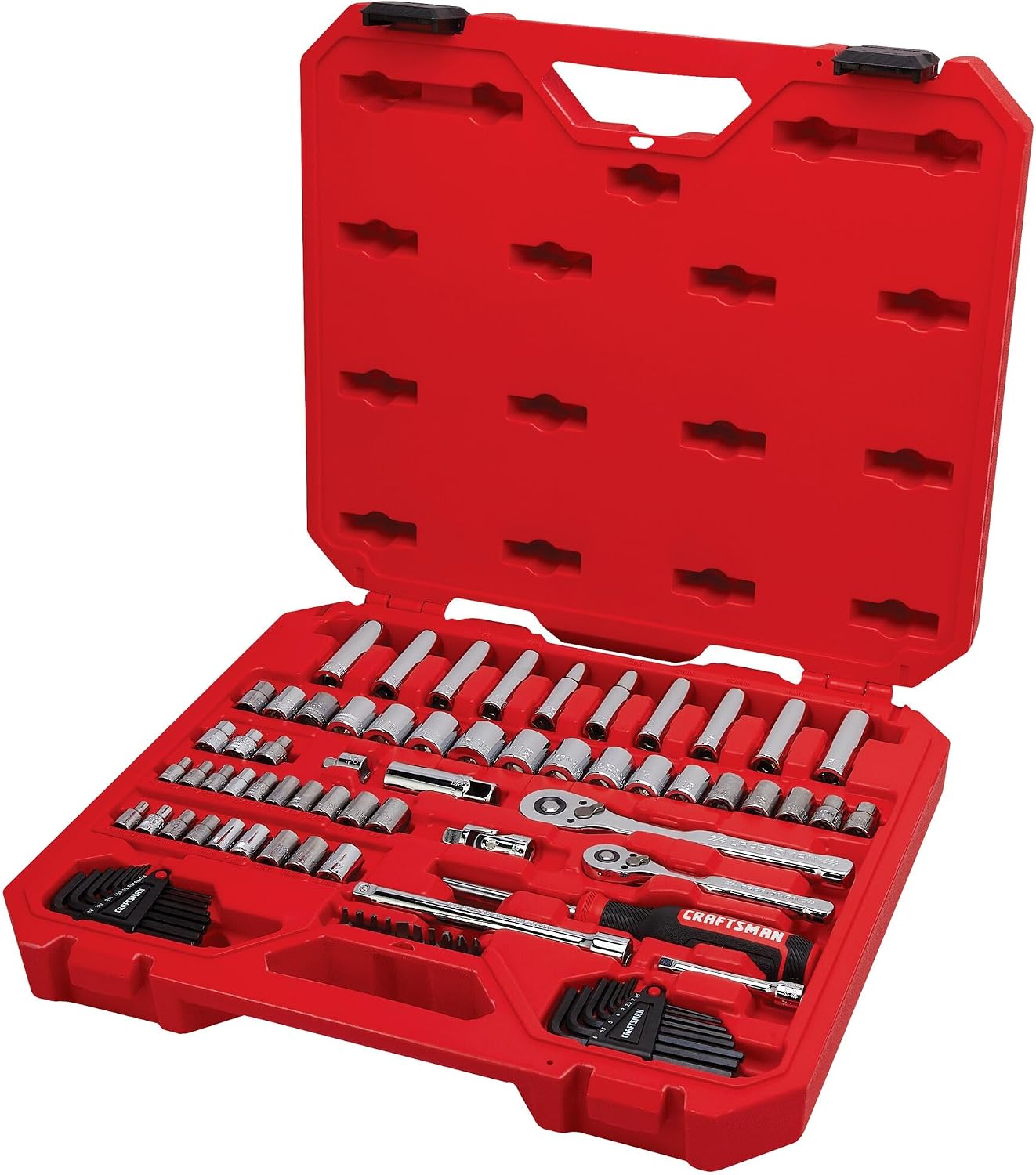 CRAFTSMAN Juego de herramientas para mecánicos, 83 piezas de herram...