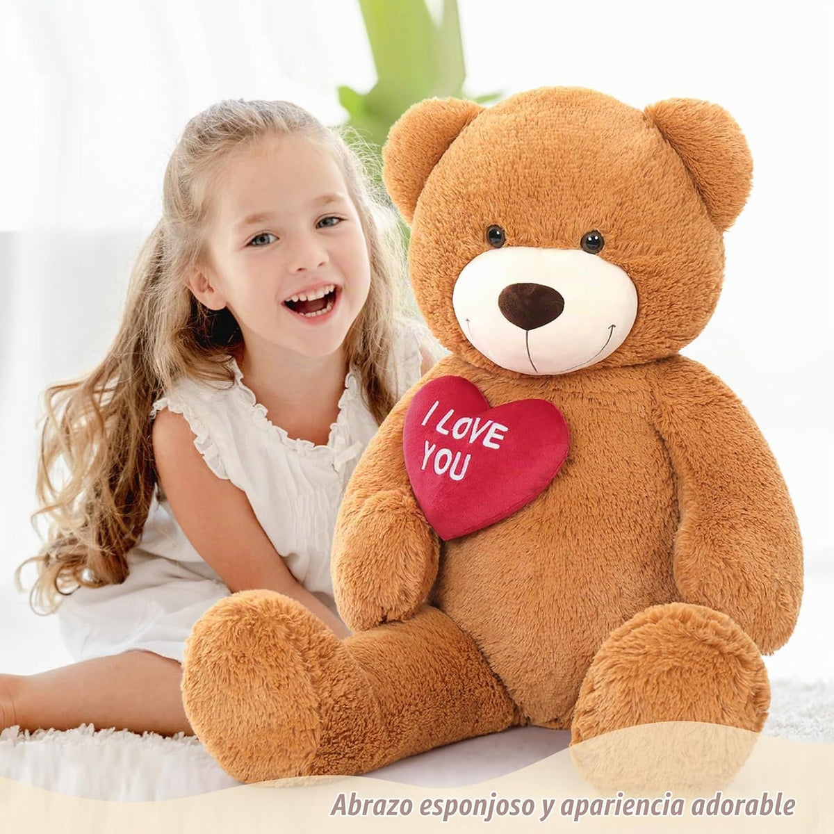 BENINY Osos de Peluche Gigantes de Corazón Rojo, Oso de Peluche Gra...