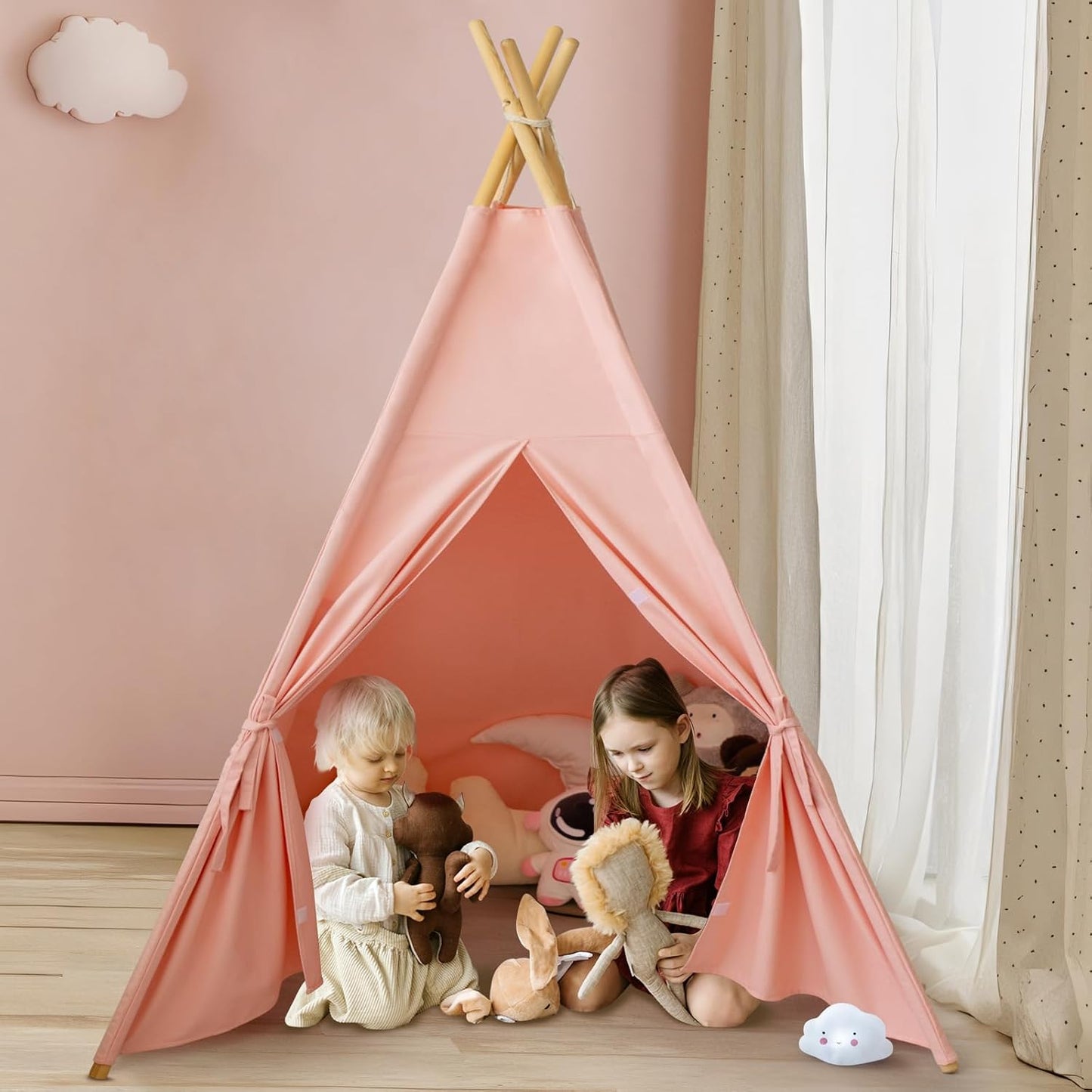 RongFa Tienda de campaña tipi para niños, tienda de campaña portáti...