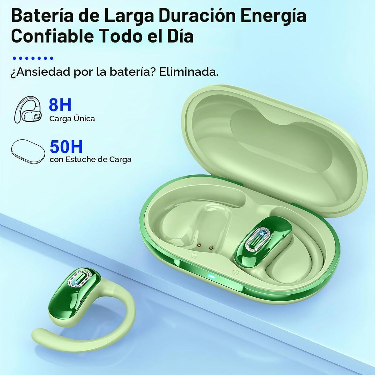 Auriculares abiertos, NUEVOS auriculares supraaurales con 4 micrófo...