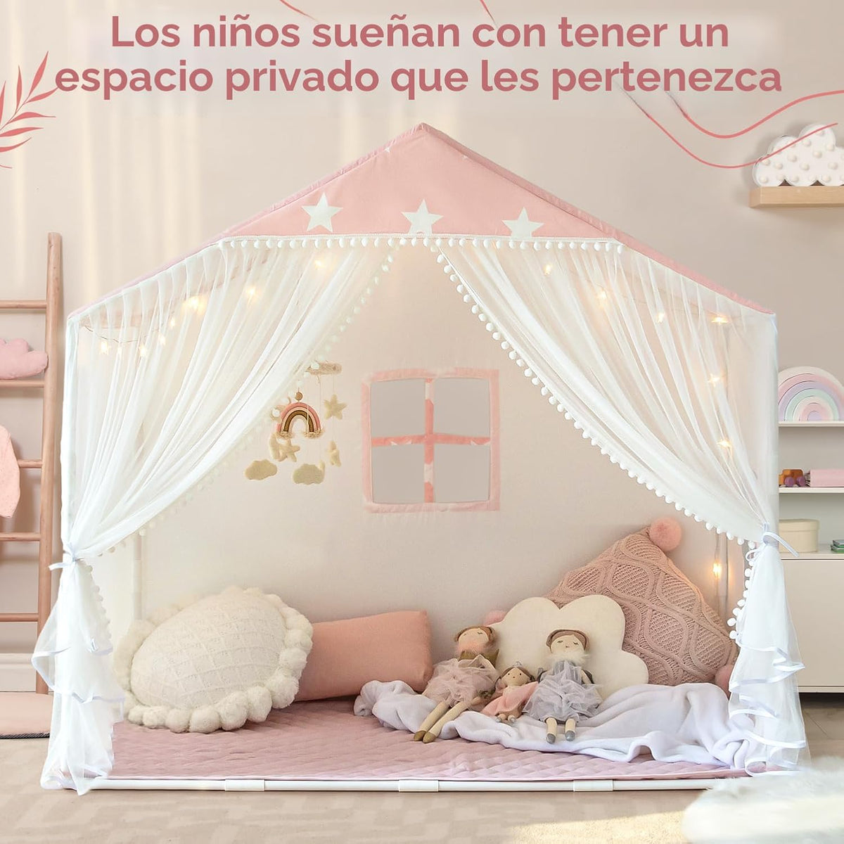 Tienda de campaña para niños con alfombra, tienda de campaña para n...
