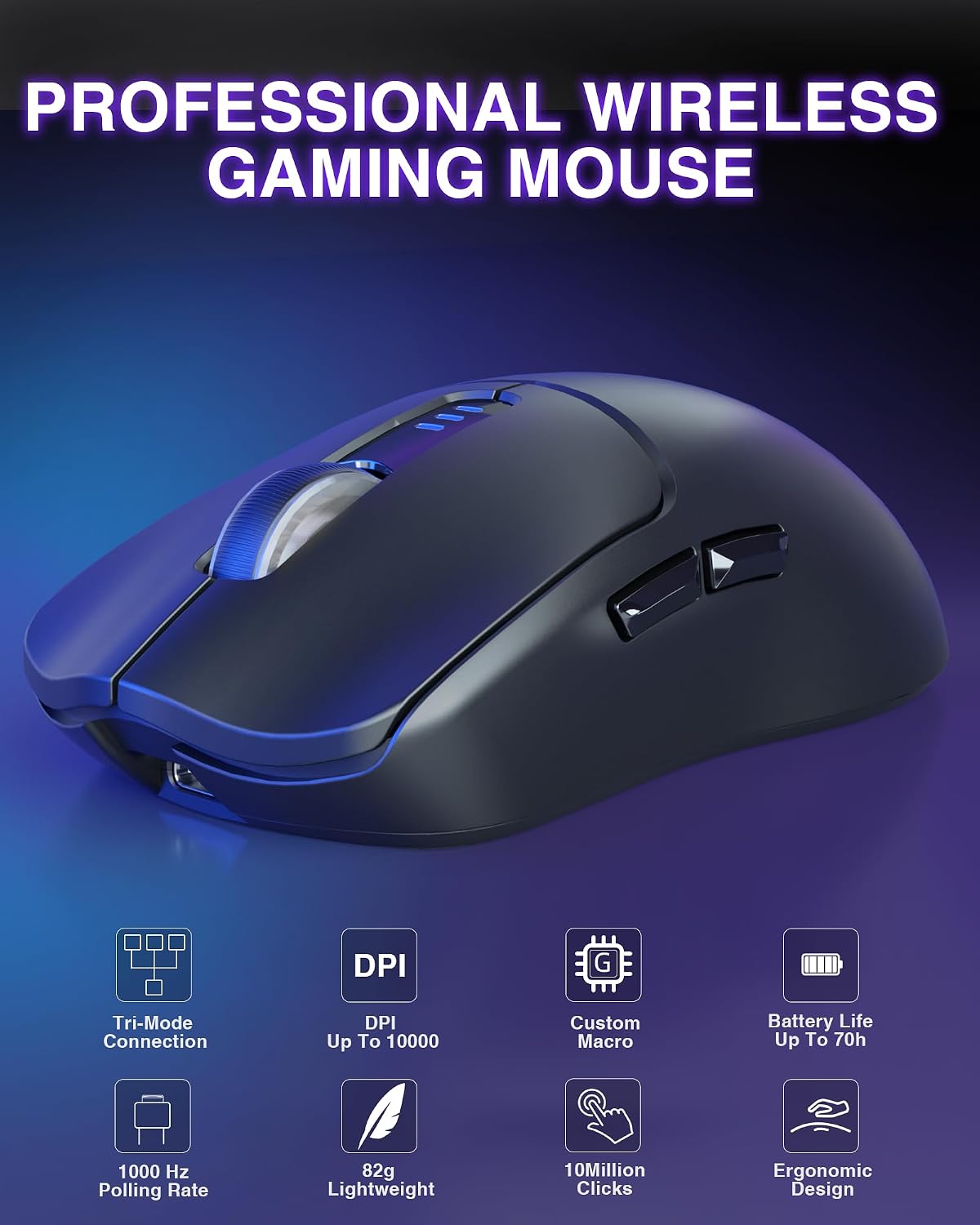 AULA Combo de teclado y mouse inalámbricos, teclados mecánicos F75...