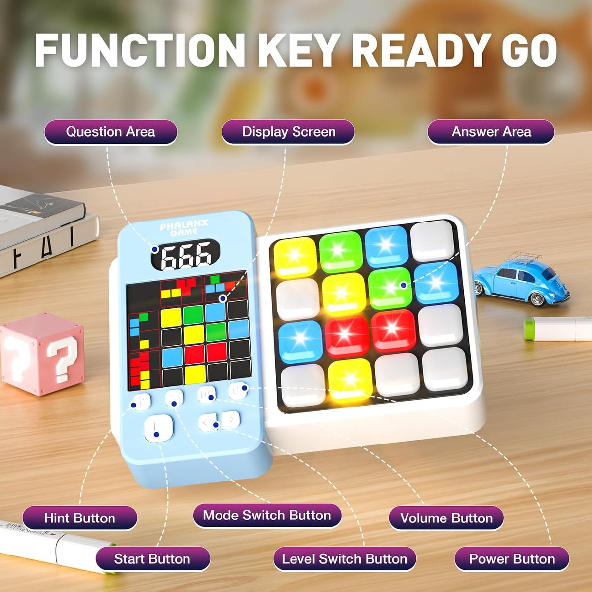 HDPERMNO Juego de rompecabezas electrónico, juego digital interacti...