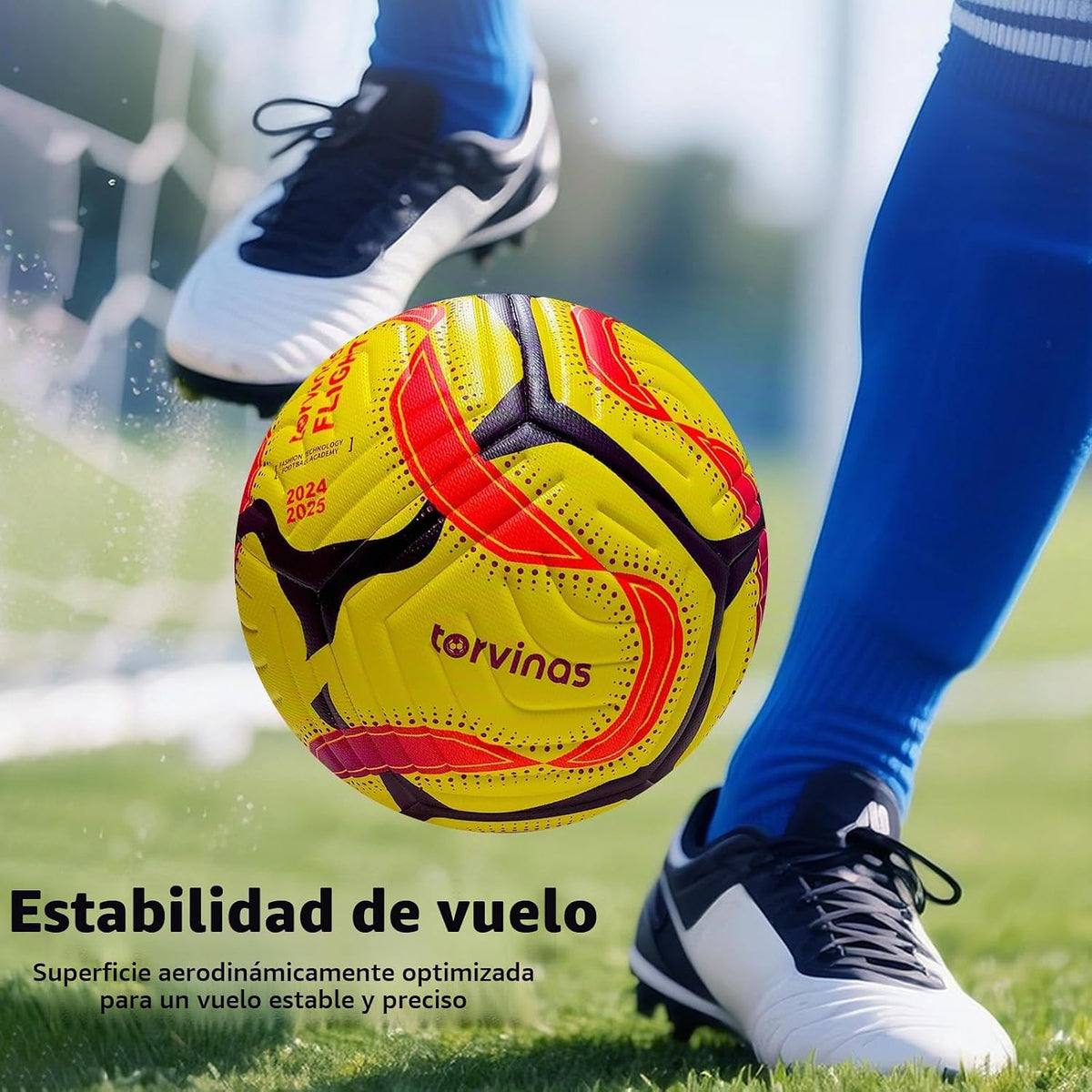 Torvinas Balón de fútbol Tamaño 5,4 \u2013 Piel sintética impermeab...