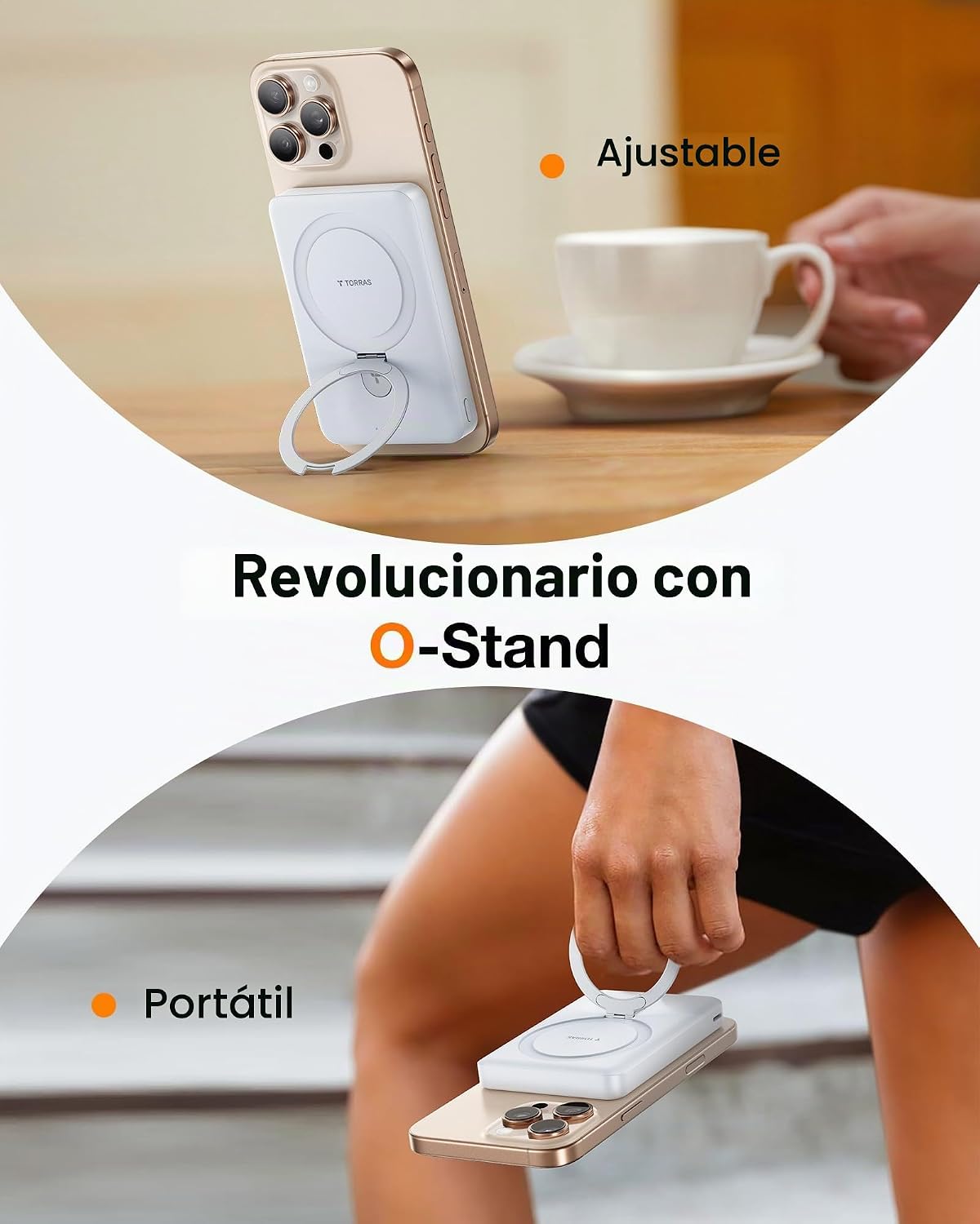 TORRAS EasyGo - Cargador portátil magnético de 10000 mAh Power Bank...