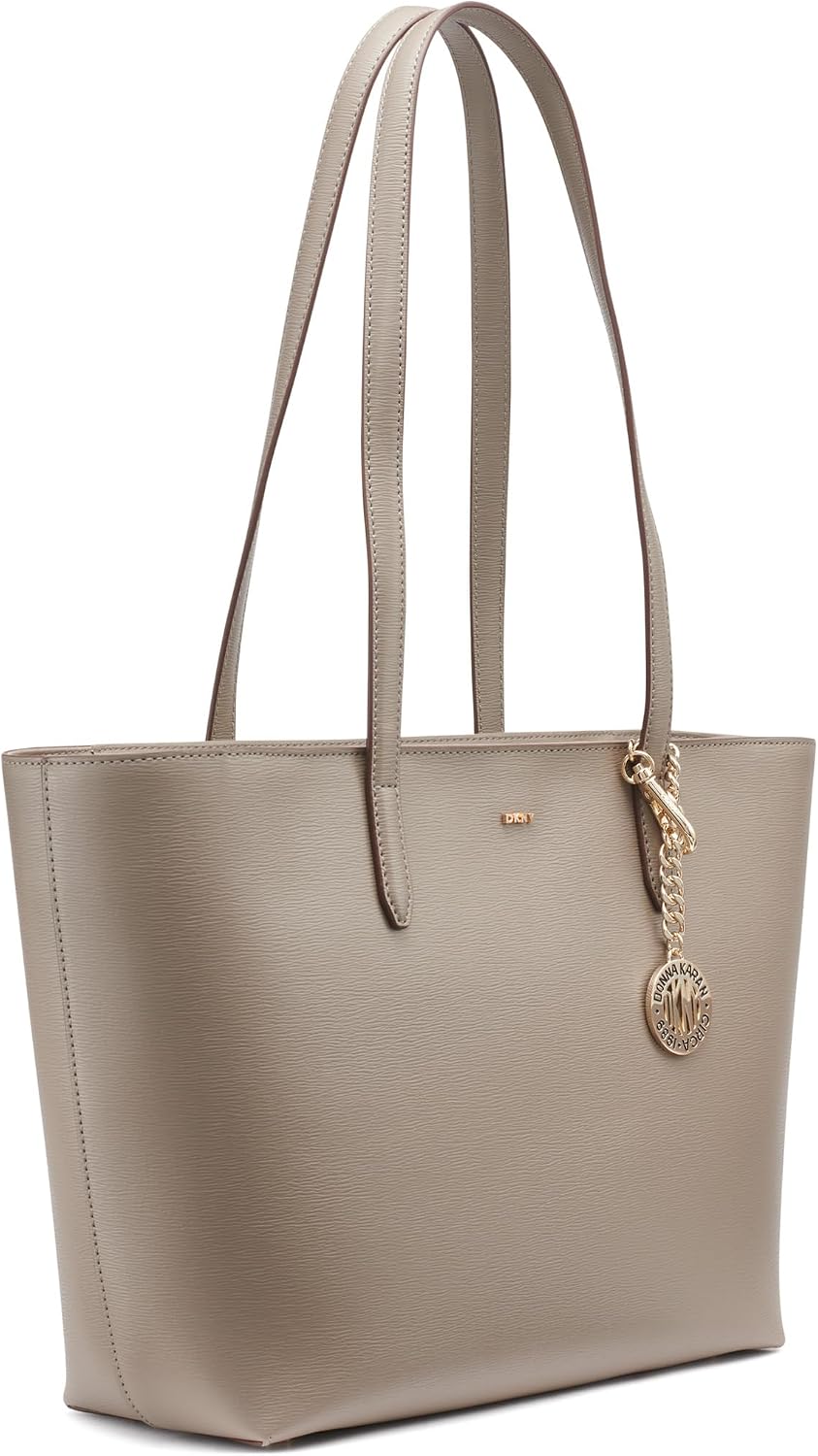 DKNY - Bolso de mano mediano de cuero para mujer Bryant | 15,2 pulg...