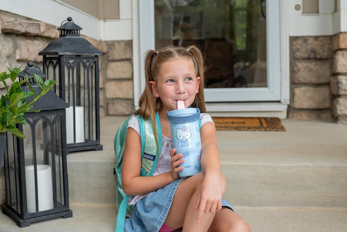Zak Designs Sanrio Siply Sutton - Vaso para la escuela o viajes, bo...
