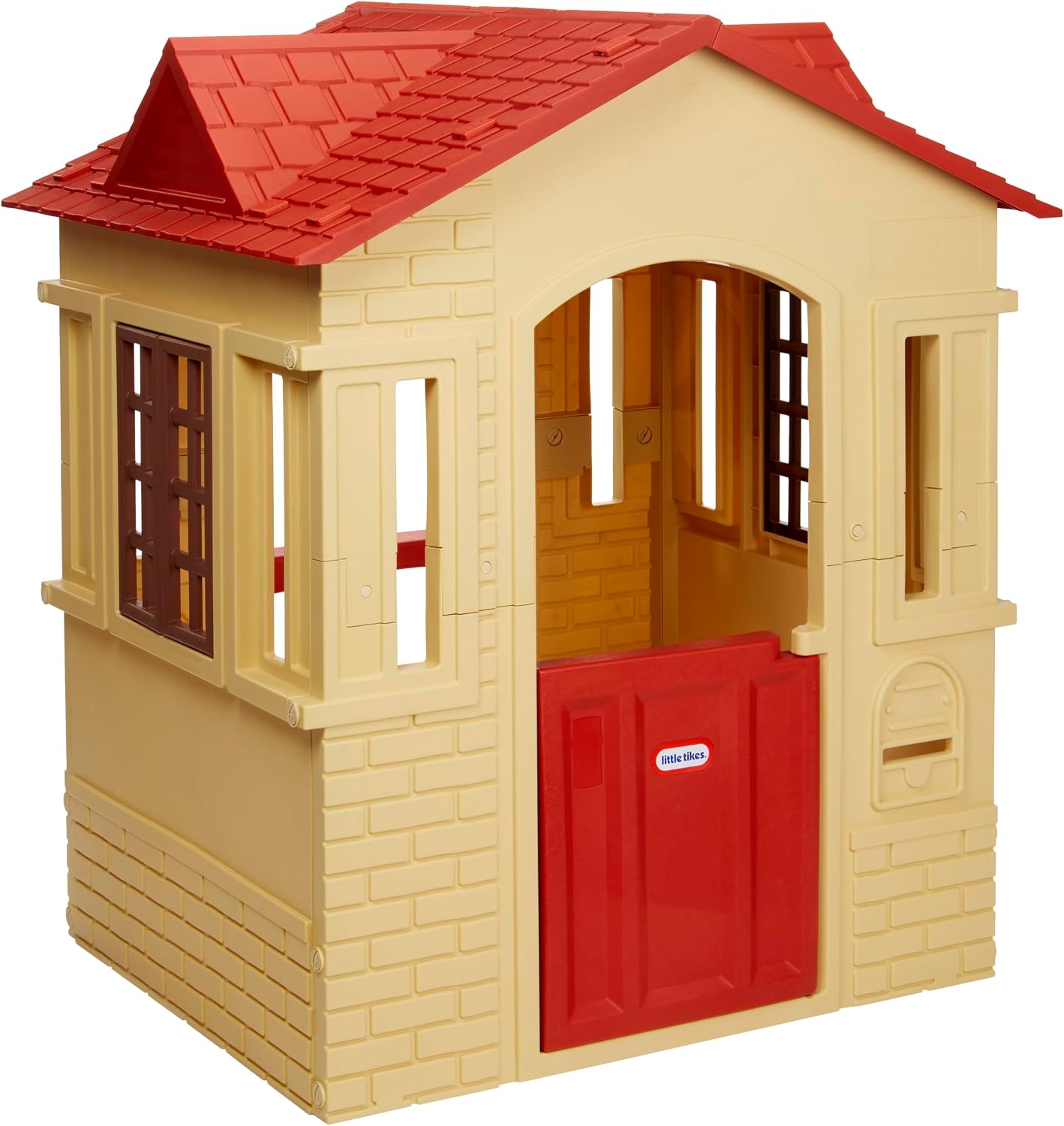 Casa de juegos Little Tikes Cape Cottage con puerta, ventanas y per...
