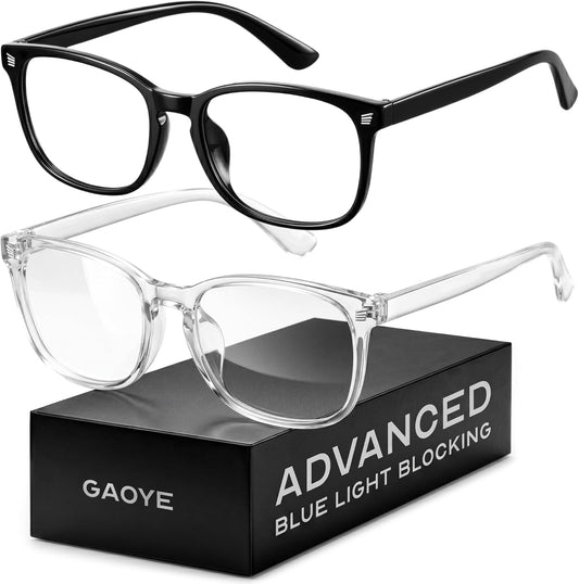Gaoye Marcos de gafas para hombres – Gafas cuadradas con bloqueo de...