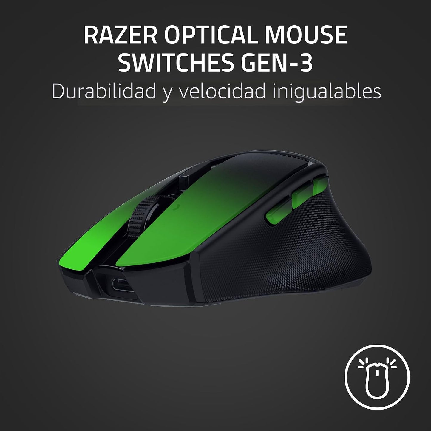 Razer Basilisk Mobile Portátil Ergonómico Ratón Inalámbrico para Ga...