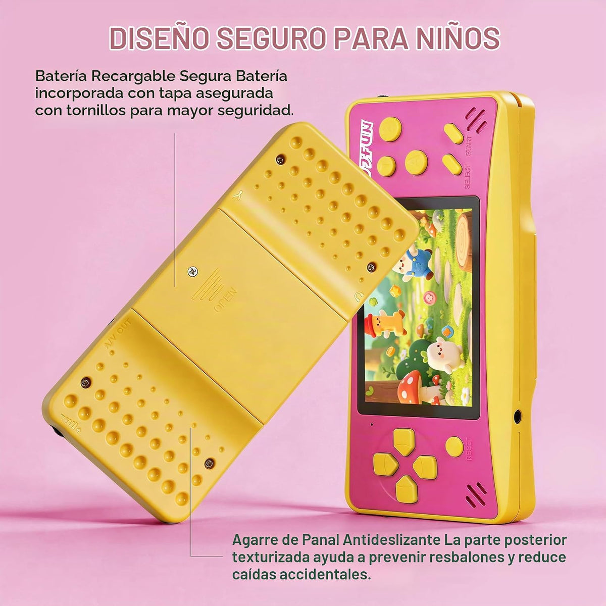 168 Reproductor de videojuegos incorporado Plug &amp; Play de mano...