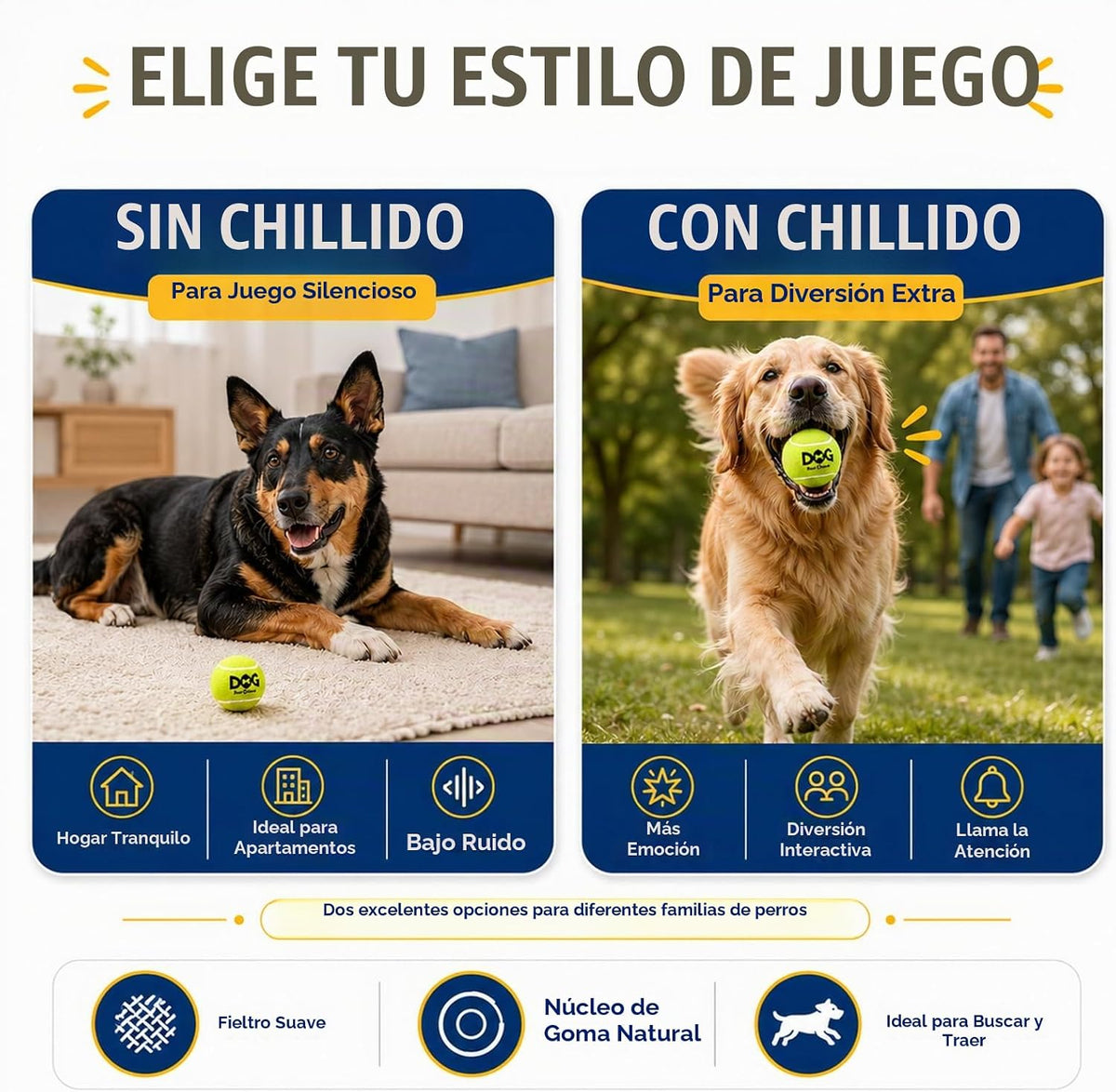 Pelotas de tenis para perros INSUM, paquete de 12 pelotas coloridas...