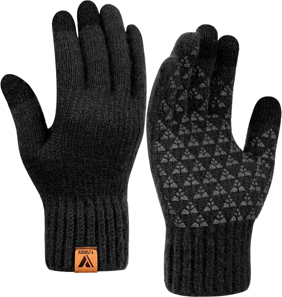Vgogfly Guantes de punto de invierno cálidos para hombres y mujeres...