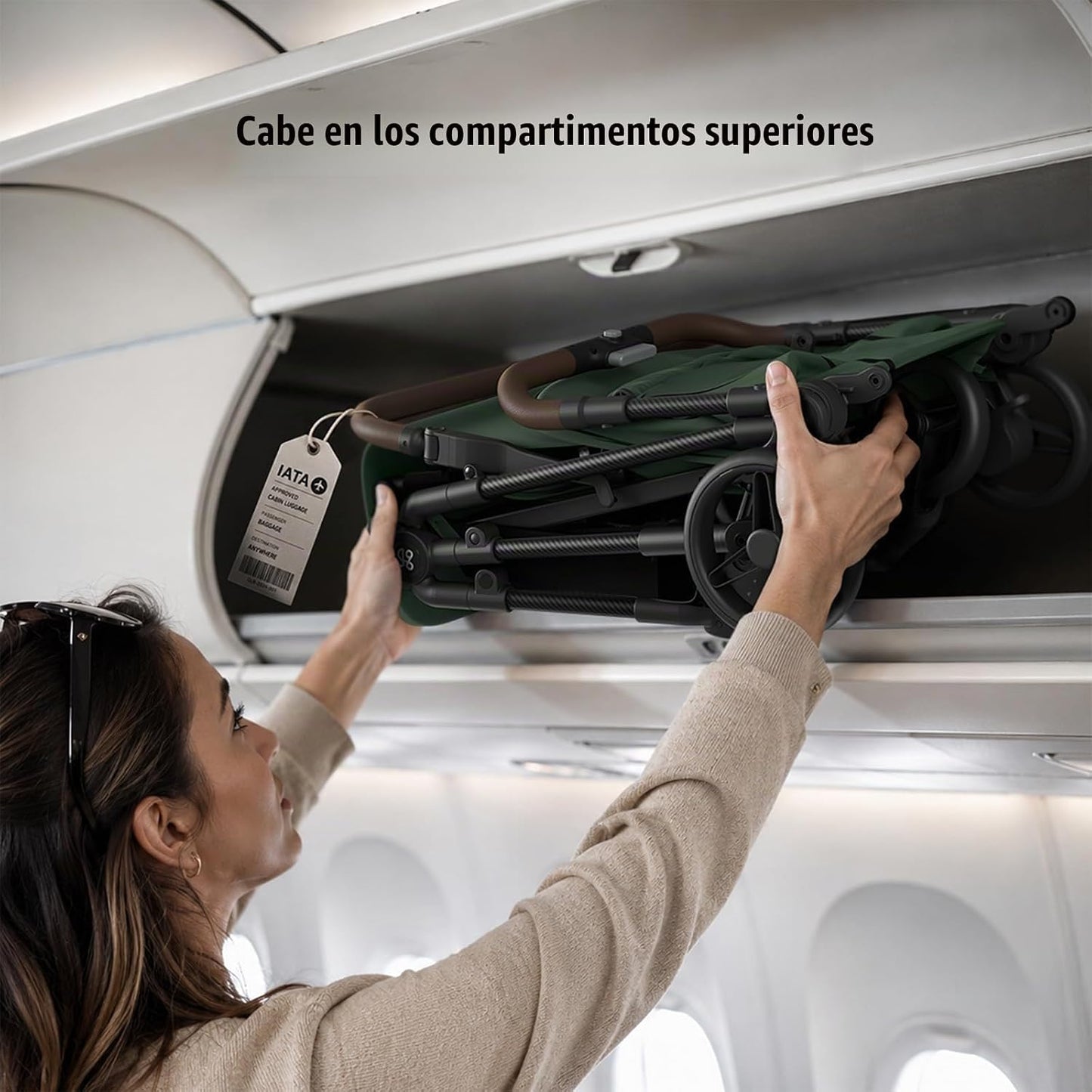 Mamazing Cochecito de viaje de bebé ligero ultra Air con marco de f...
