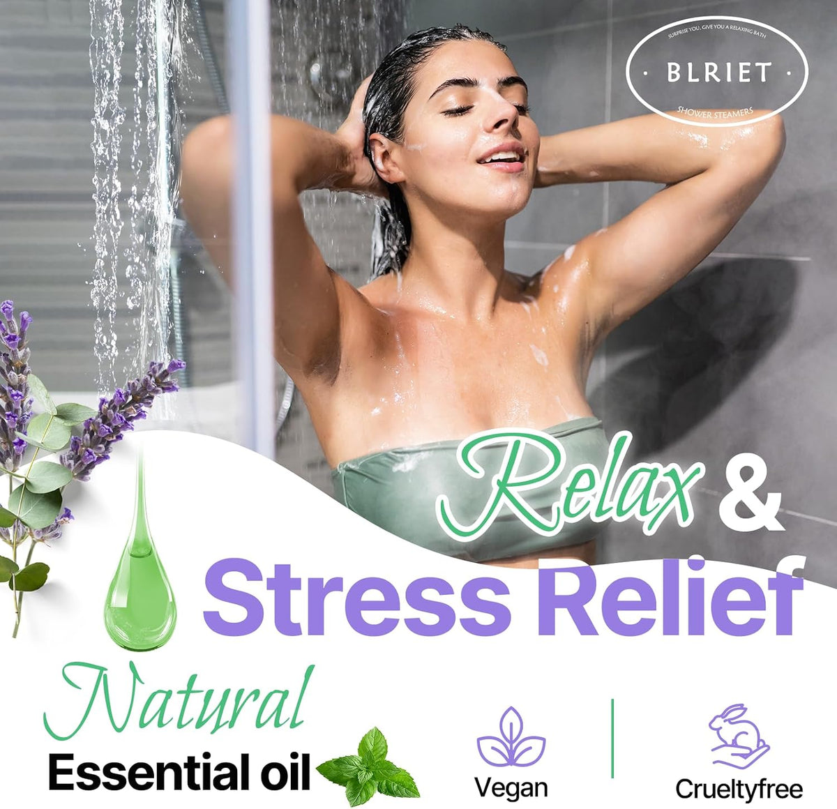 Vaporizadores de Ducha Aromaterapia Blriet, Relleno de Calcetas par...
