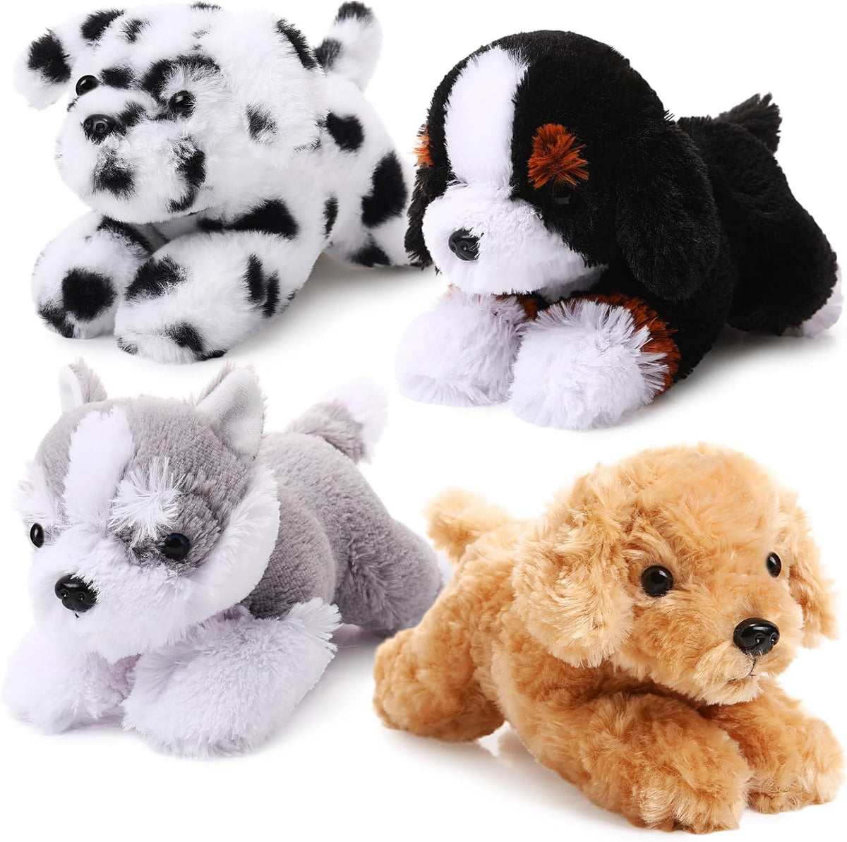 Suilung - 4 unidades de 8 pulgadas para perros de peluche, estilo e...