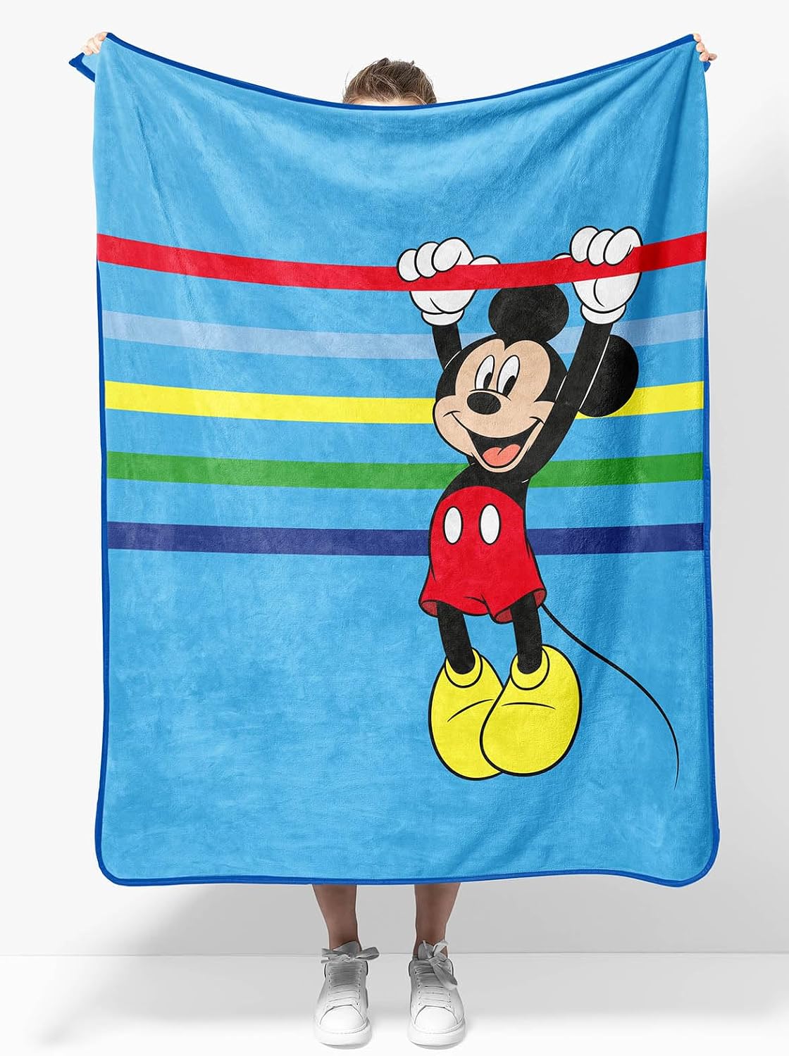 Manta de viaje de felpa de Mickey Mouse de Disney, mide 40 x 50 pul...