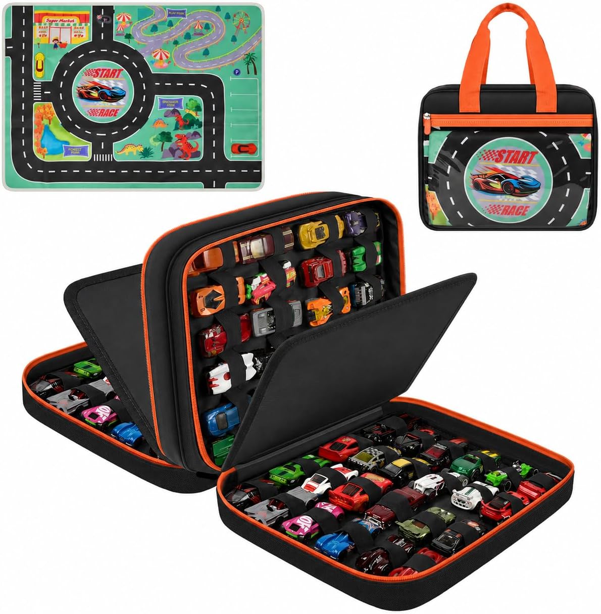 SAIKA Estuche para Coche de Juguete para Almacenamiento de Hot Whee...