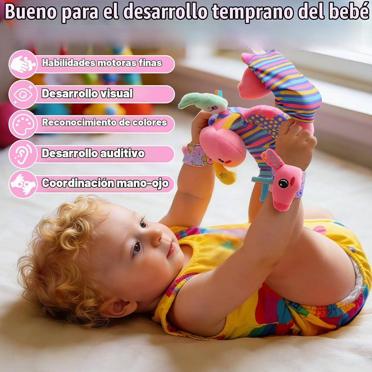 MPQMPQ Calcetines con Sonajero de Muñeca y Buscador de Pies para Ni...