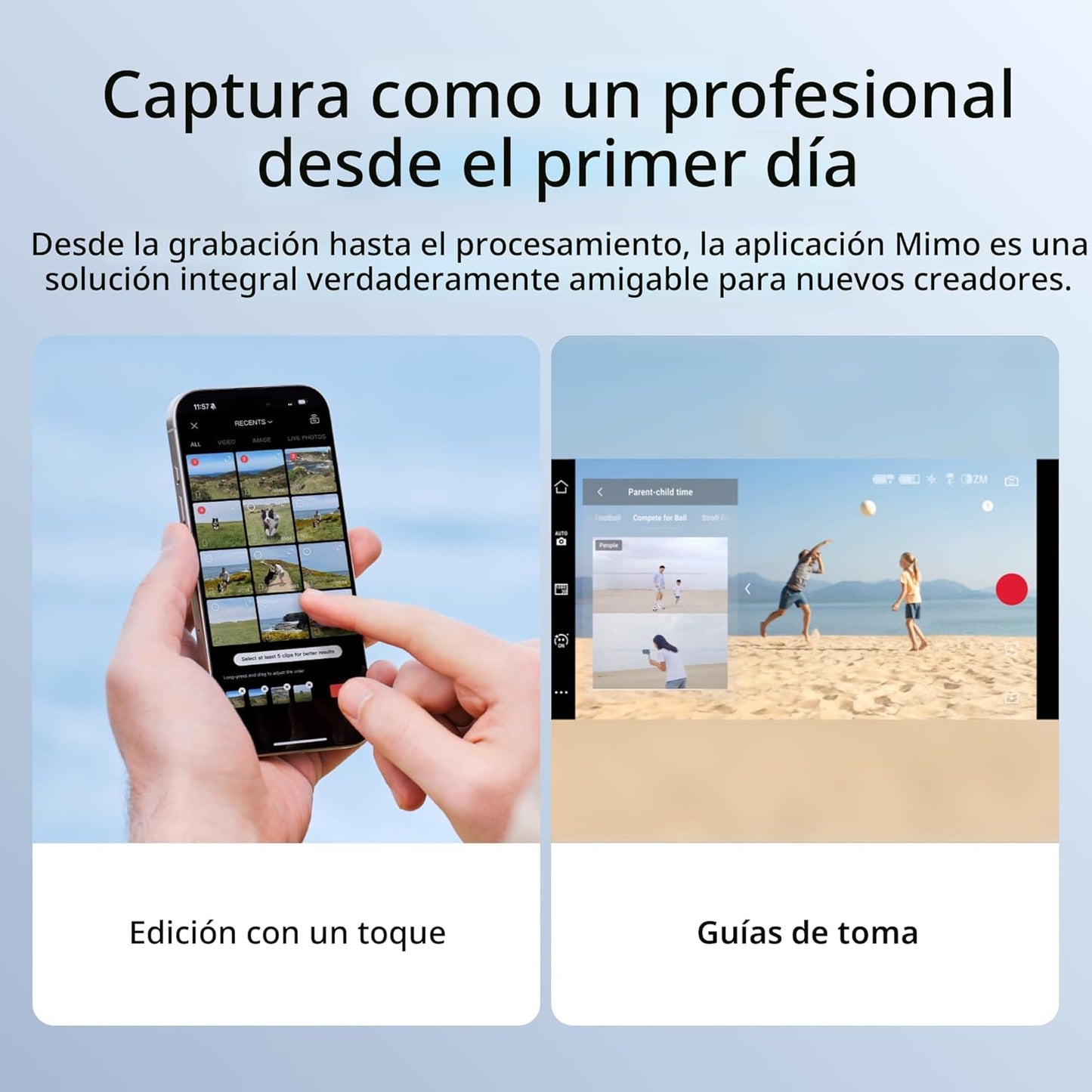 DJI Osmo Mobile 7 Estabilizador de cardán para iPhone, Android, trí...
