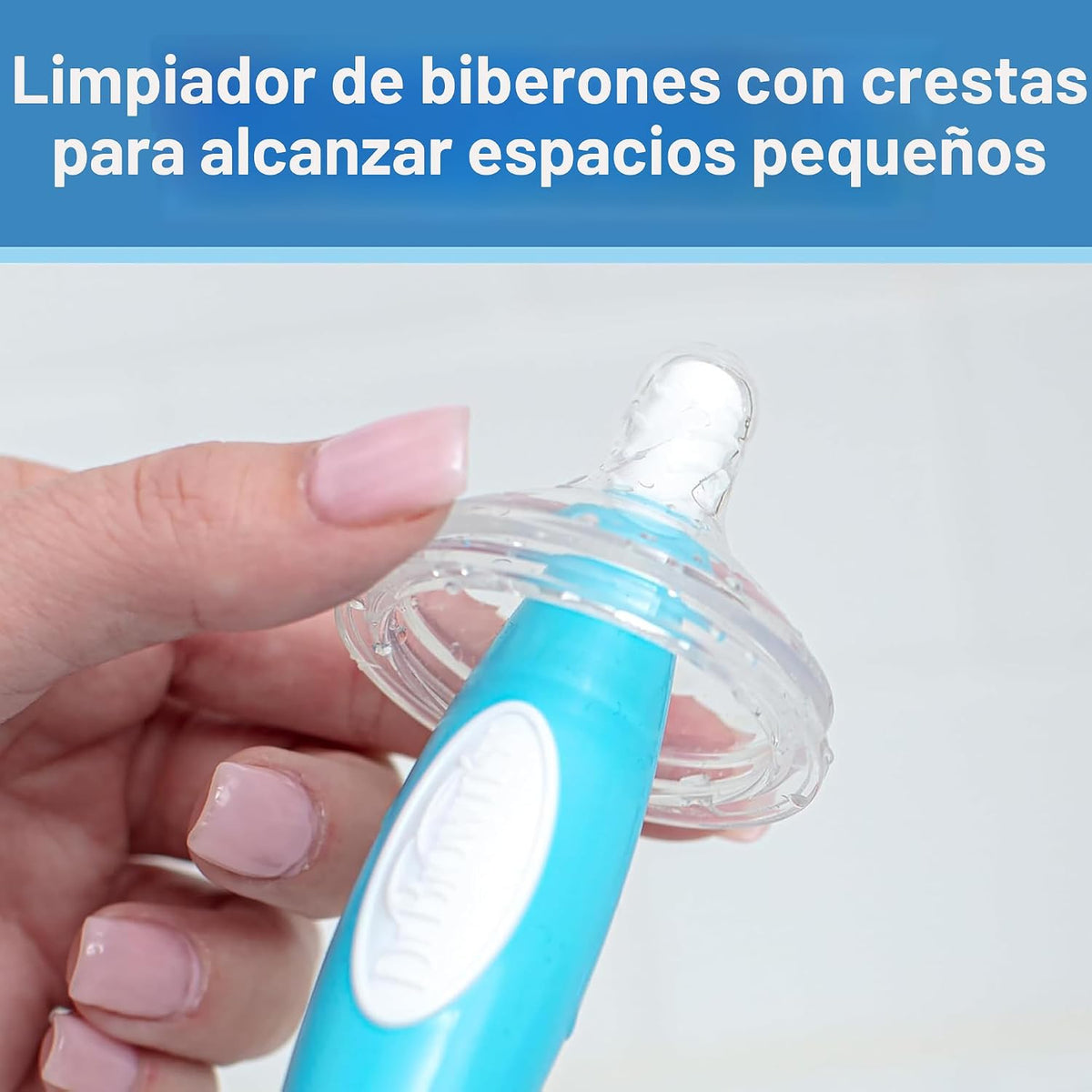 Dr. Brown's Soft Touch - Cepillo limpiador de pezones para bibe...
