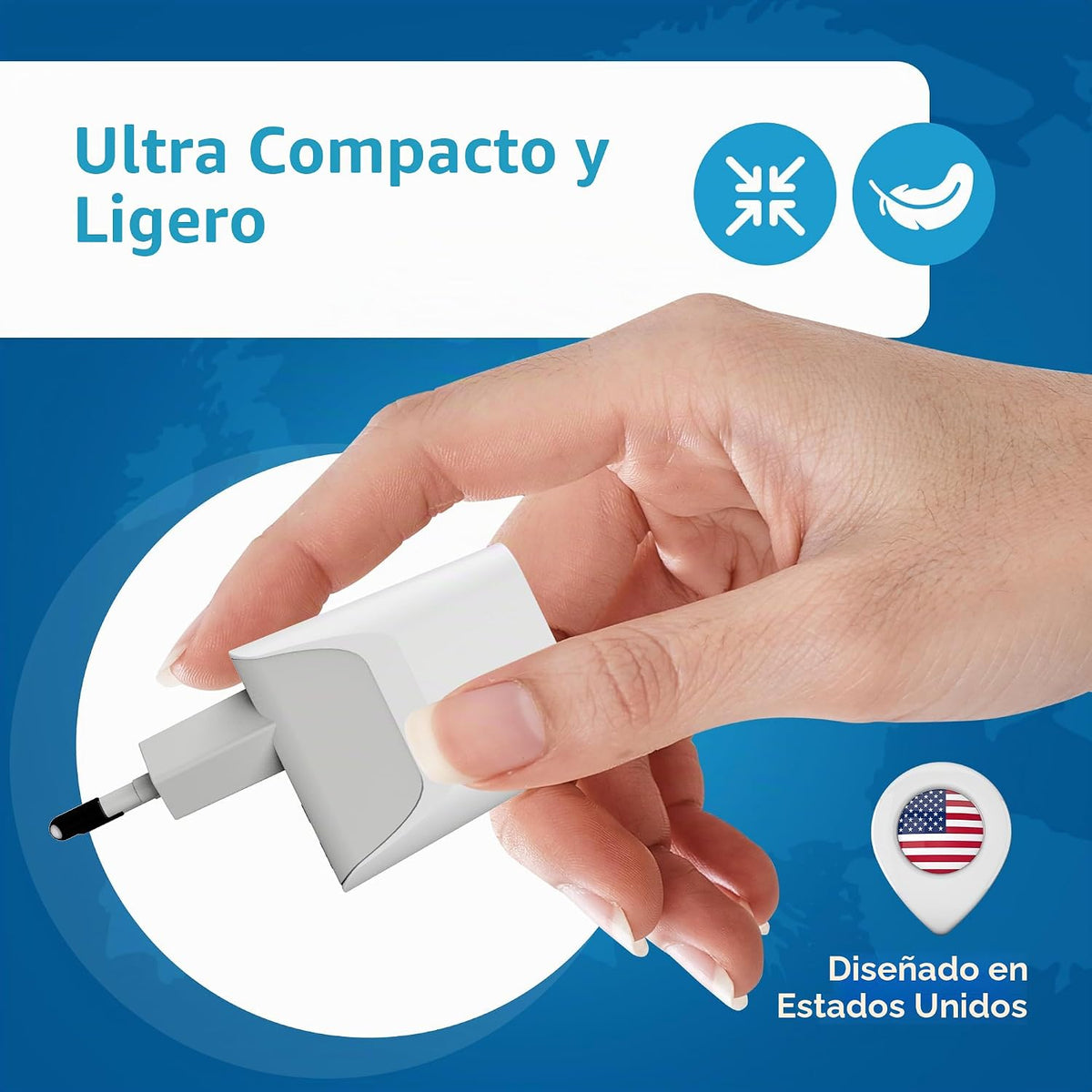 Ceptics Combo de adaptadores de enchufe europeos - Tipo C, E\/F - U...