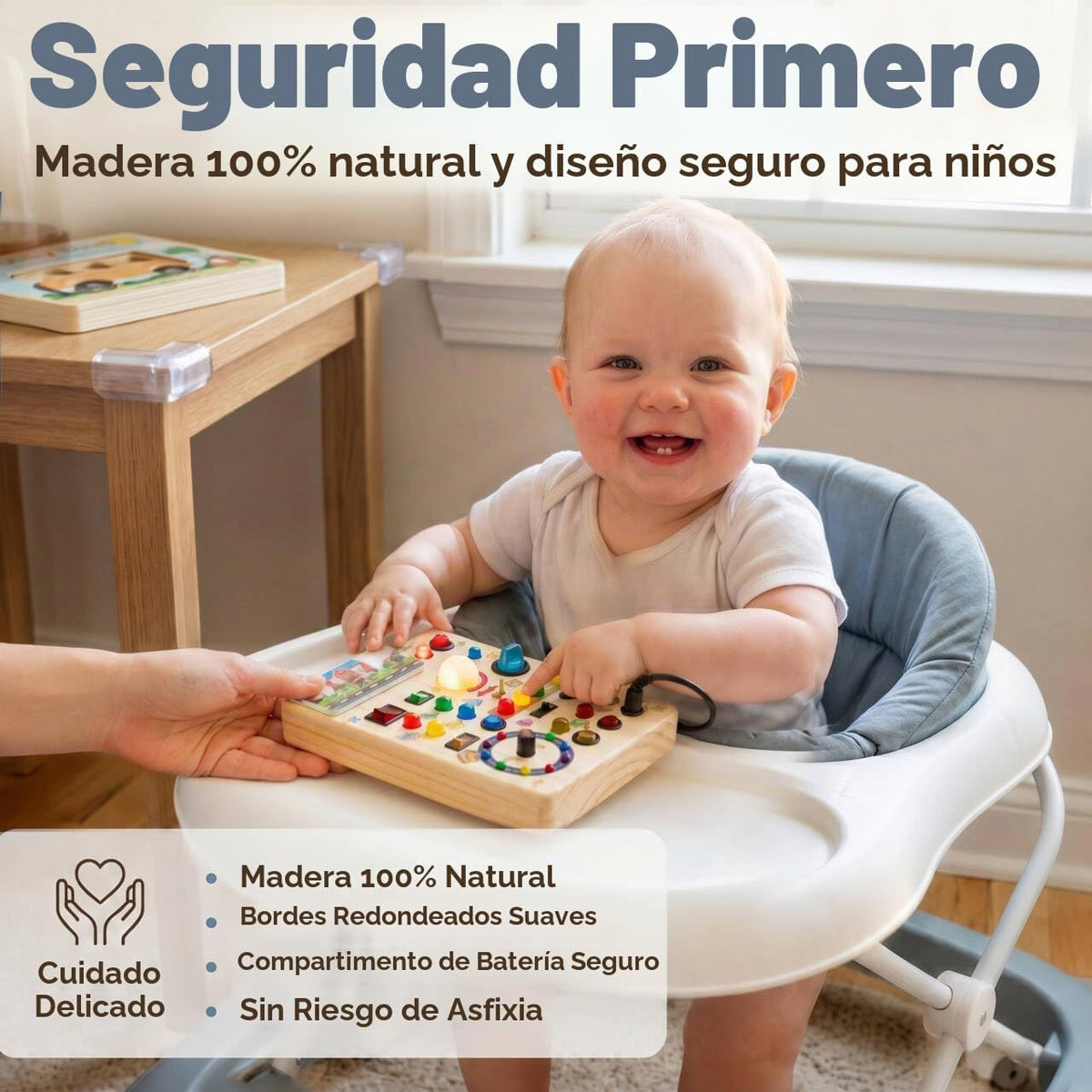 RichBoy Montessori - Tabla de actividades de juguete para niños de...