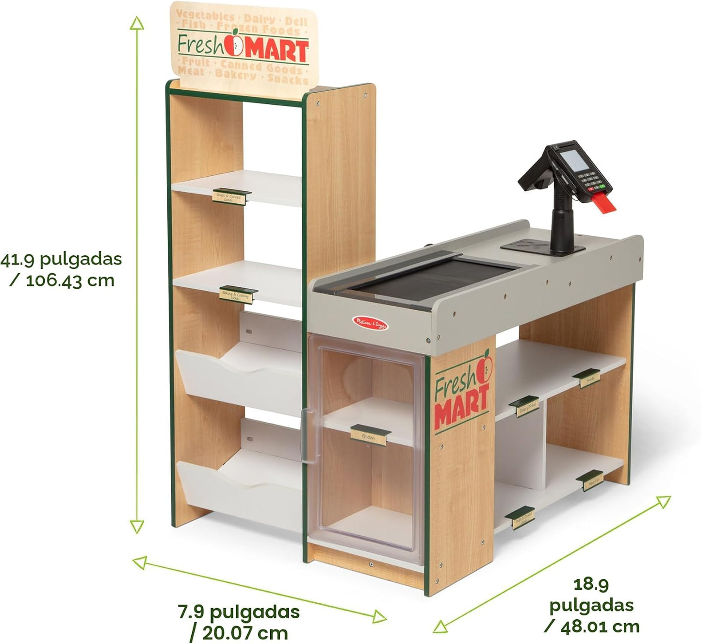 Melissa &amp; Doug - Minisúper para niños | Tienda de comestibles d...