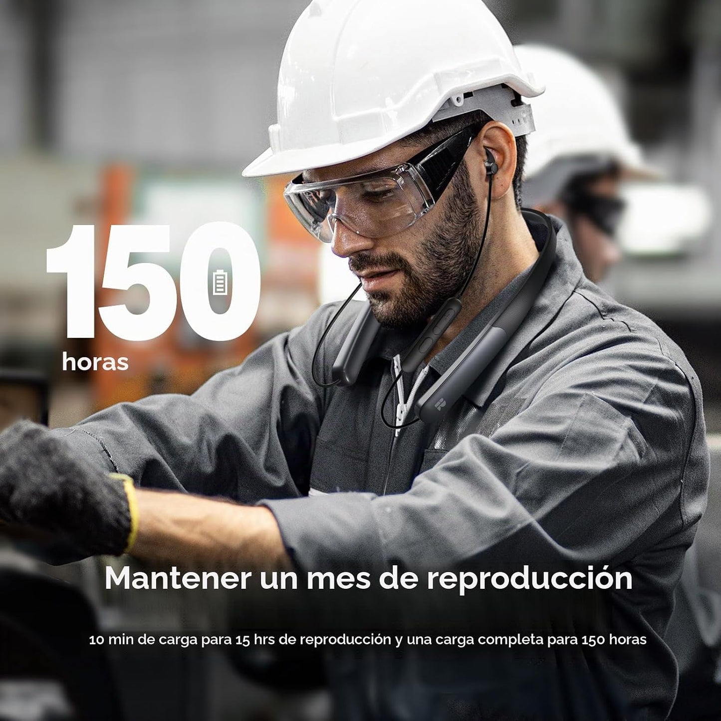 Auriculares Bluetooth, 150H de tiempo de reproducción, auriculares...