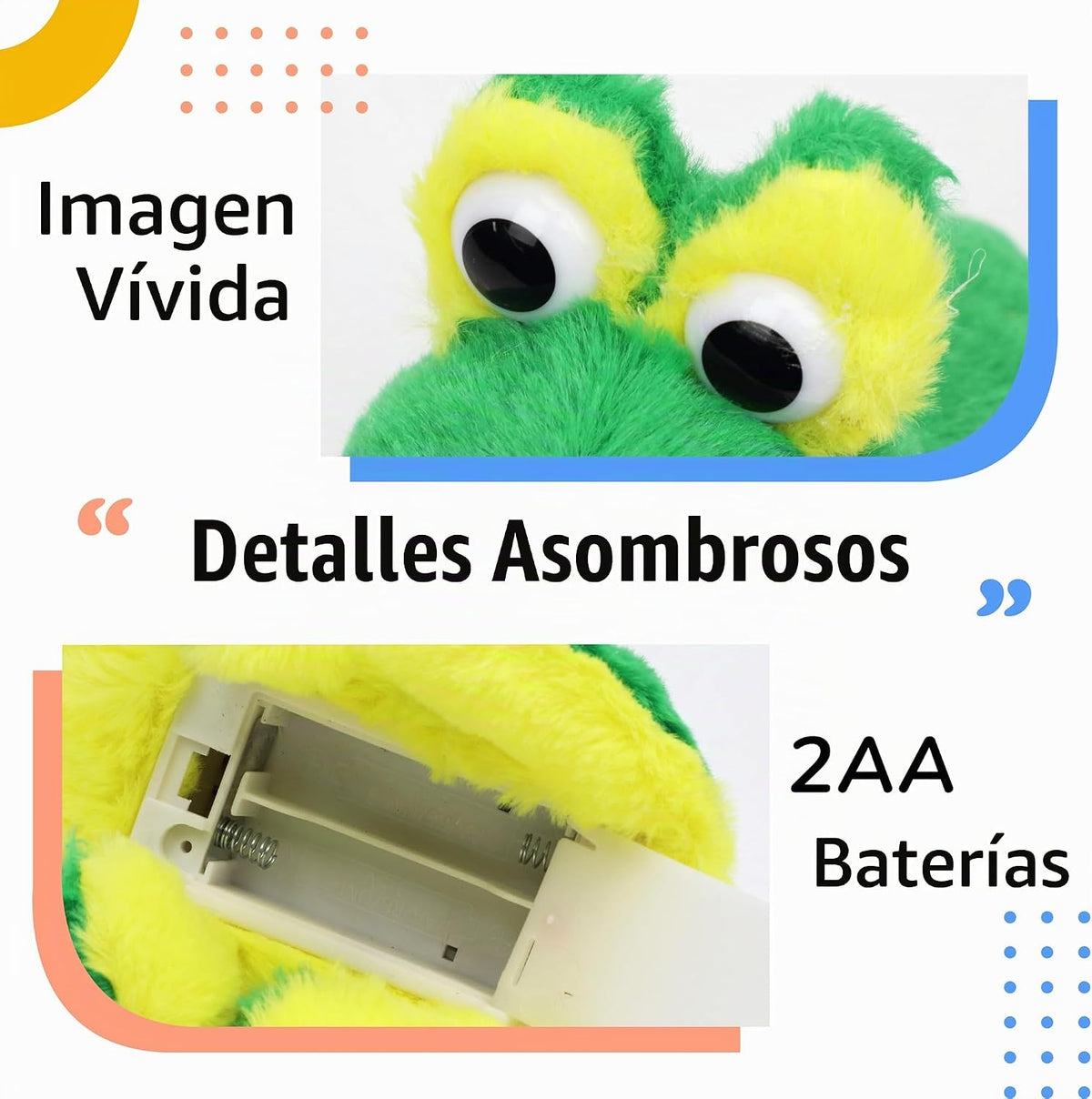 Hopearl - Rana saltarina y croacante interactiva, mascota electróni...