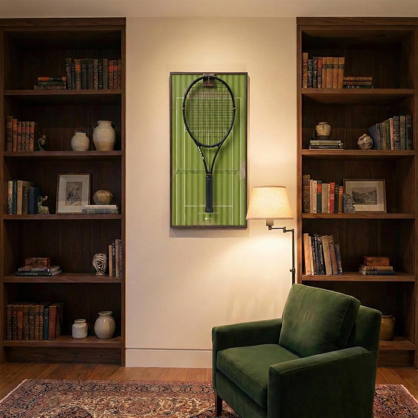 ONE MAAY Marco de exhibición de raqueta de tenis con bloque de noga...