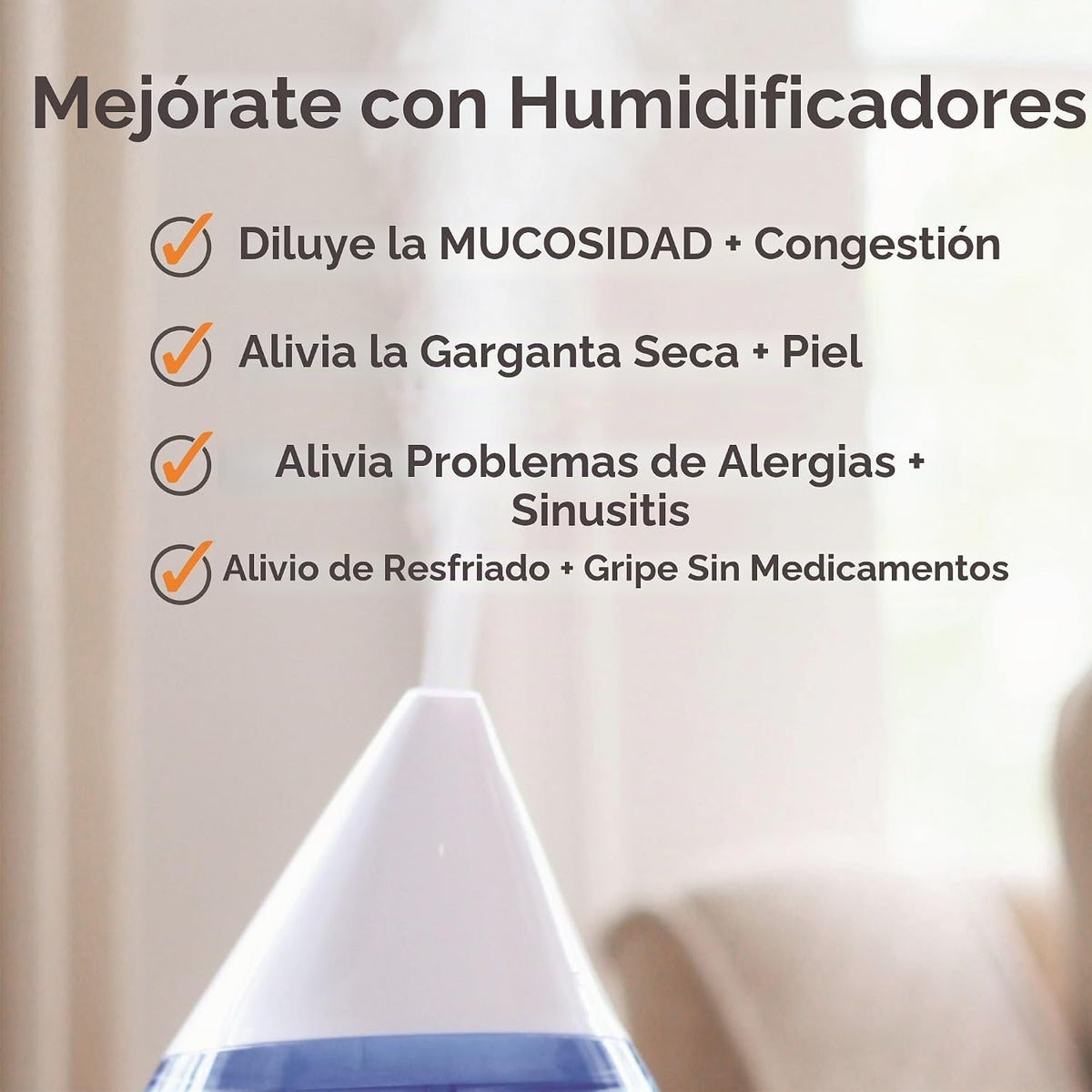 Crane Top Fill - Mini humidificador para dormitorio y guardería, di...