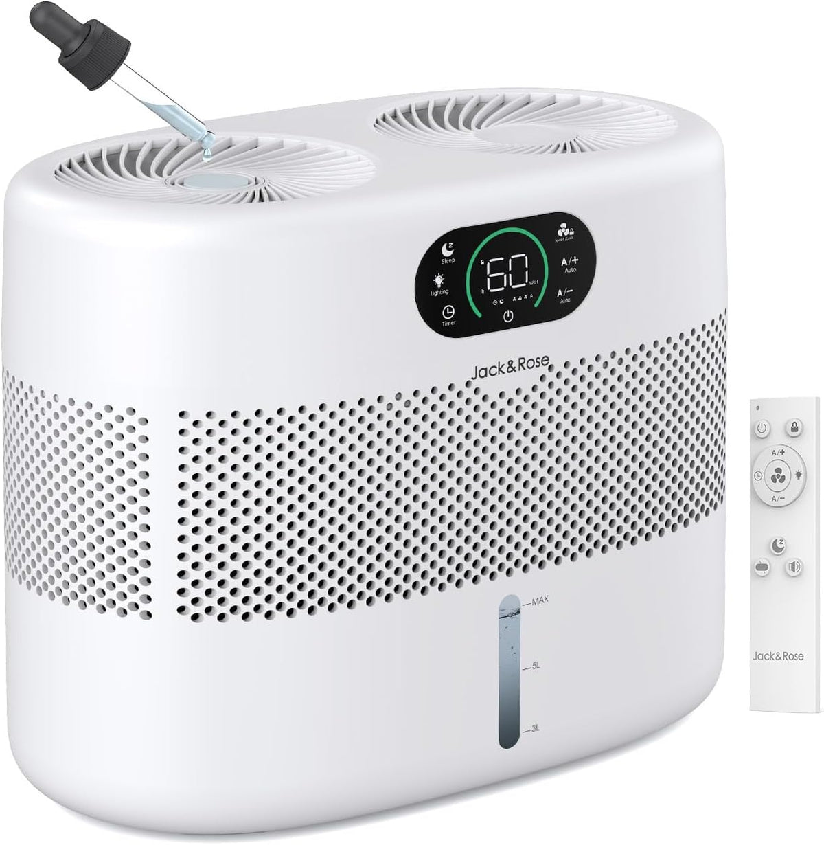 Humidificador evaporativo de mecha reutilizable para dormitorio, hu...