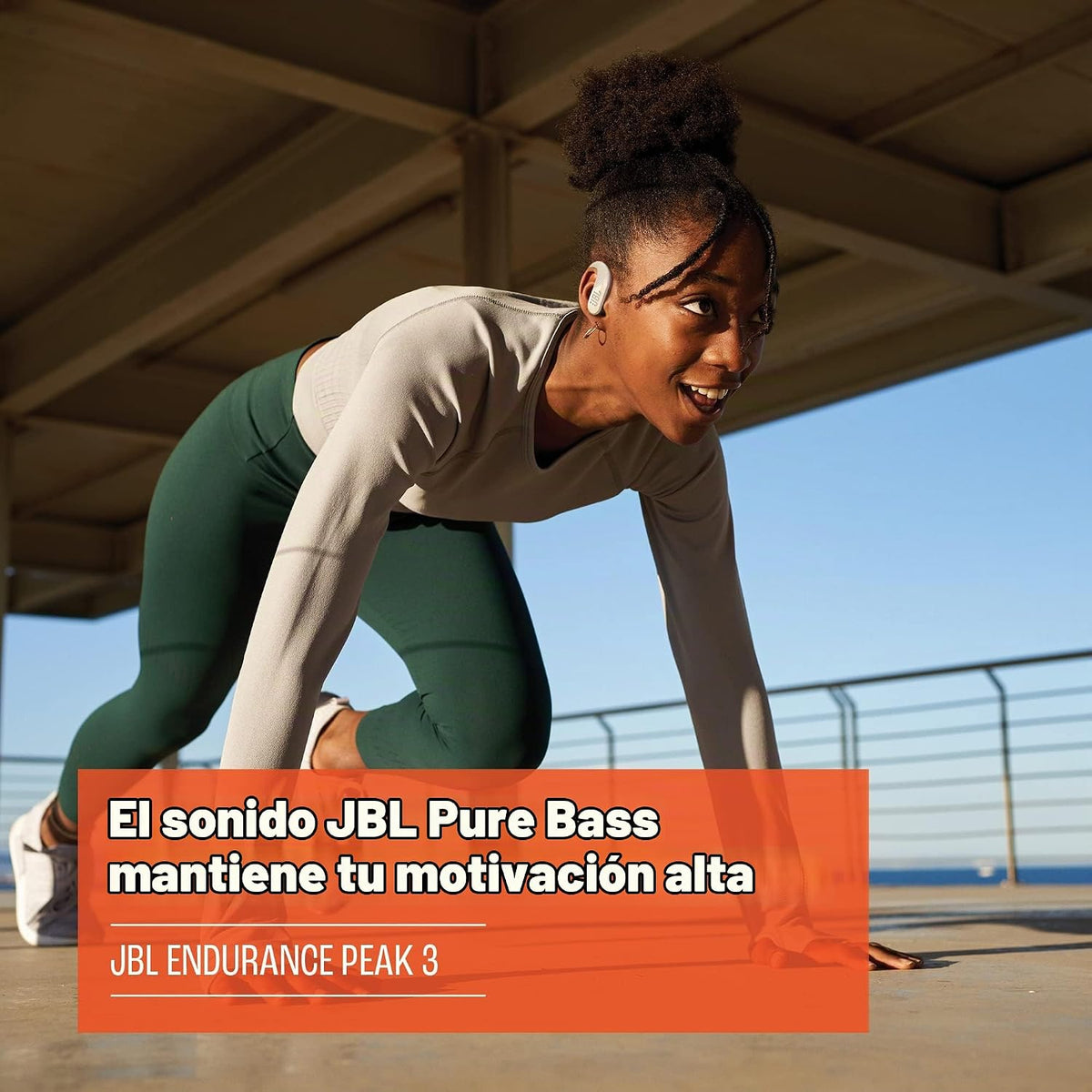 JBL Endurance Peak 3 - Audífonos inalámbricos resistentes al polvo...