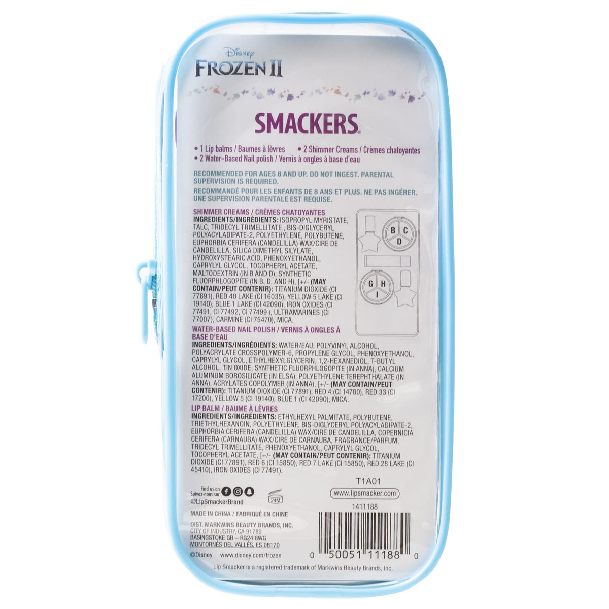Lip Smacker Disney Frozen II Estuche de Maquillaje y Bolso para Niñ...