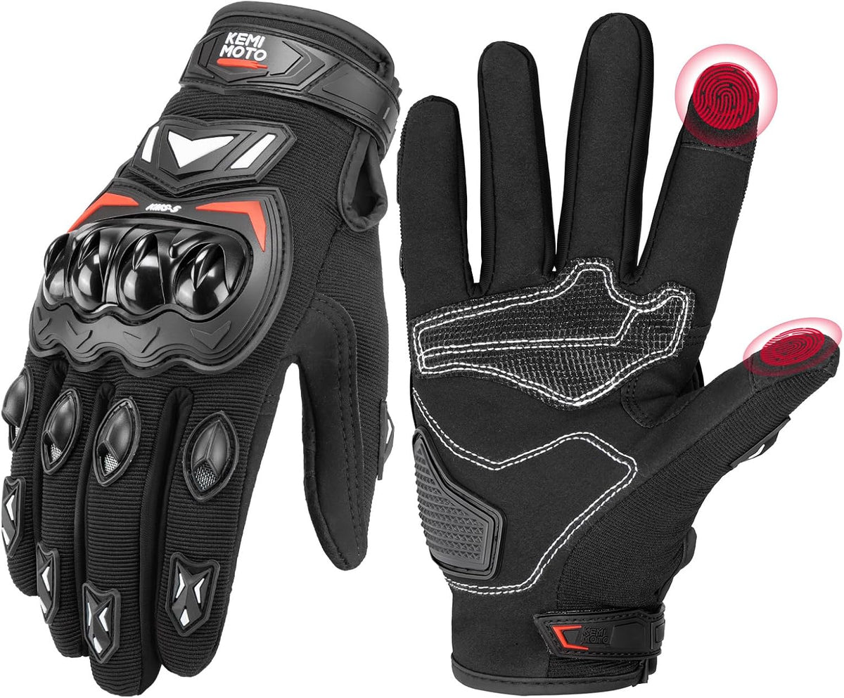 KEMIMOTO - Guantes de motocicleta para hombre, guantes de ciclismo...