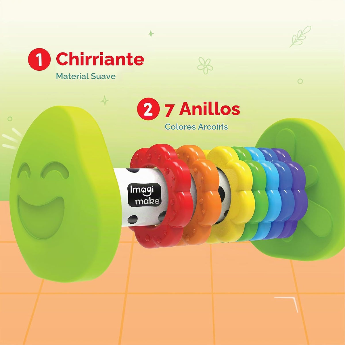 Imagimake Leaps &amp; Bounds - Rodillo de tiempo boca abajo, juguet...