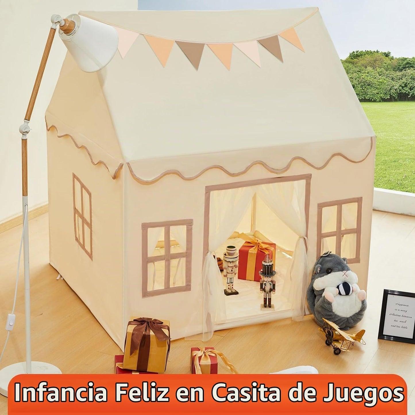 RongFa Playhouse - Tienda de campaña para niños, portátil con alfom...