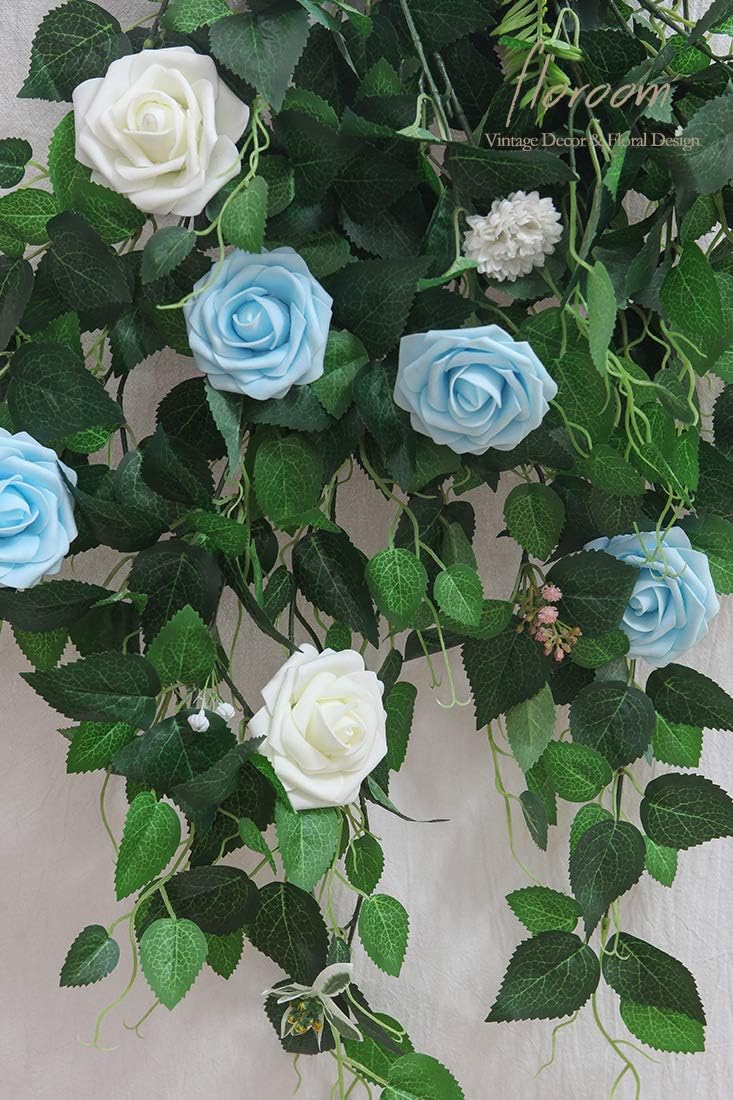 Floroom - Flores artificiales de espuma con aspecto real y tallos,...