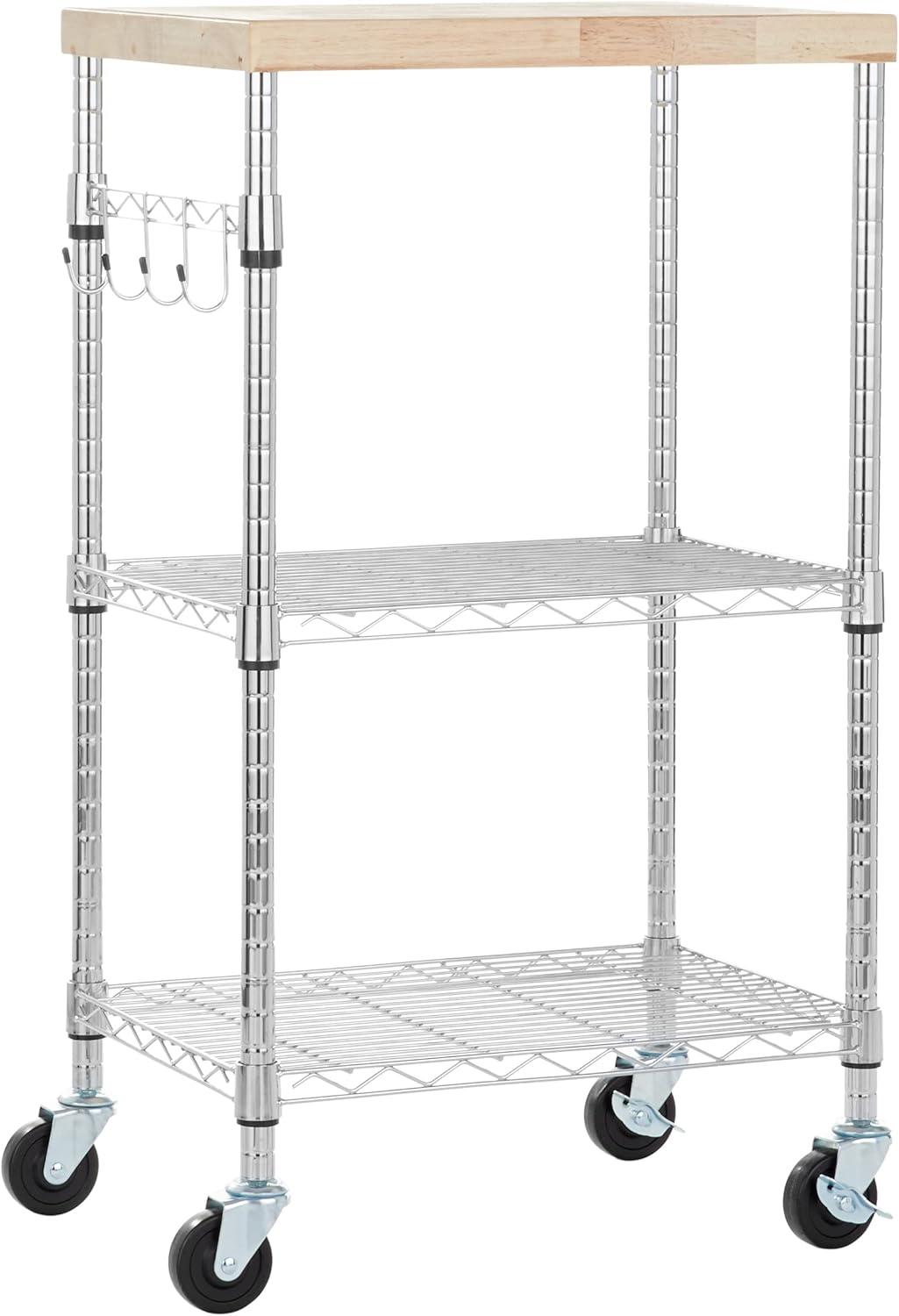 Amazon Basics Estante portátil de almacenamiento de 3 niveles para...