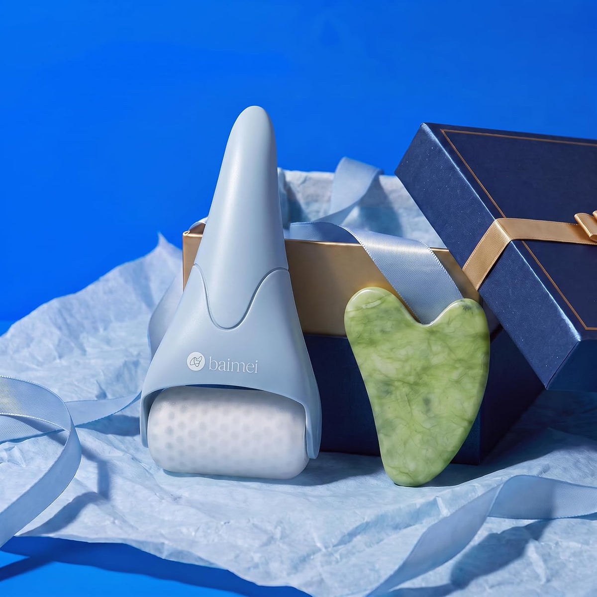 BAIMEI IcyMe - Rodillo de hielo para cara y juego de herramientas f...